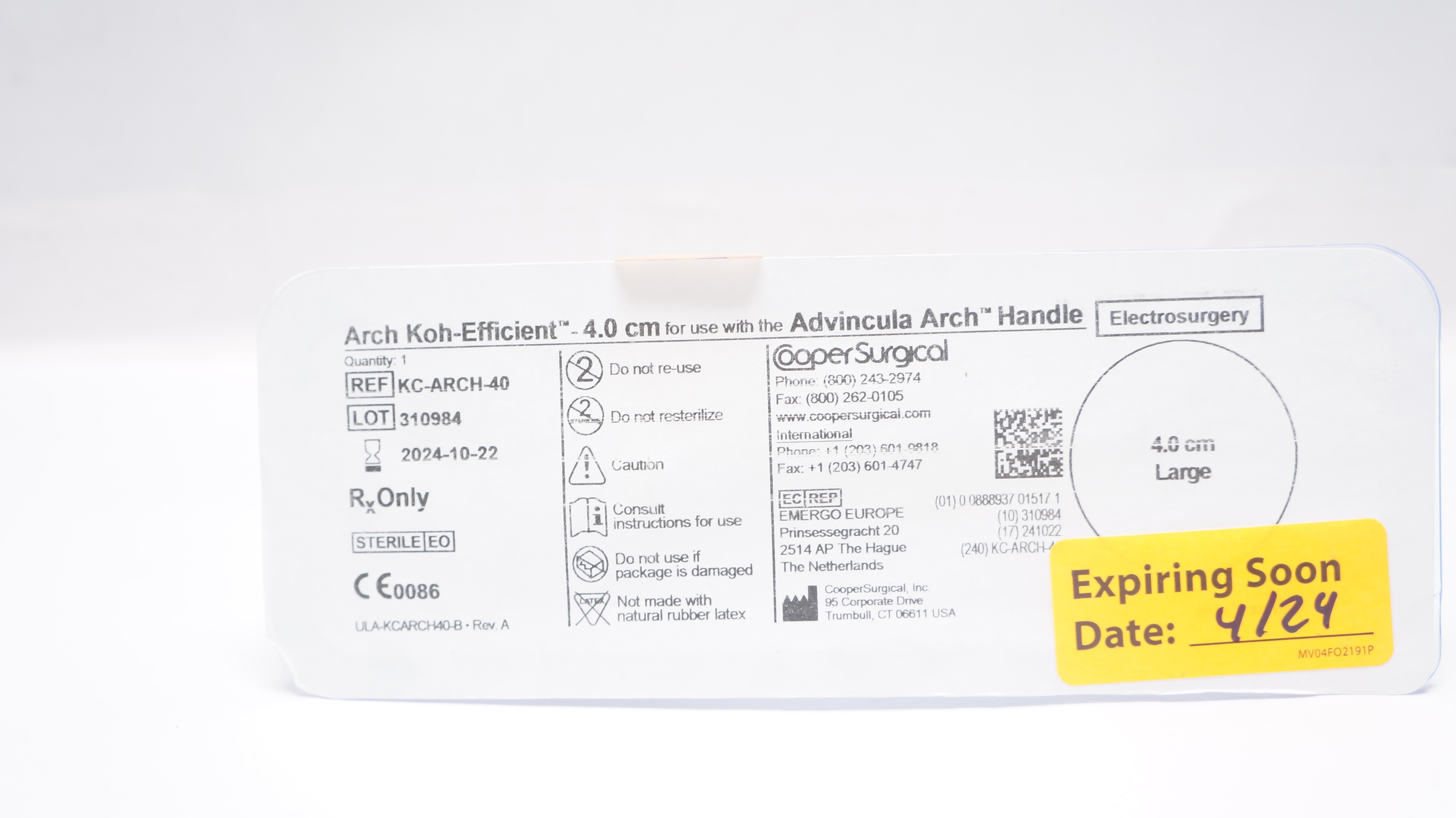 CooperSurgical KC-ARCH-40 Arch Koh-Efficient - 4.0cm Large