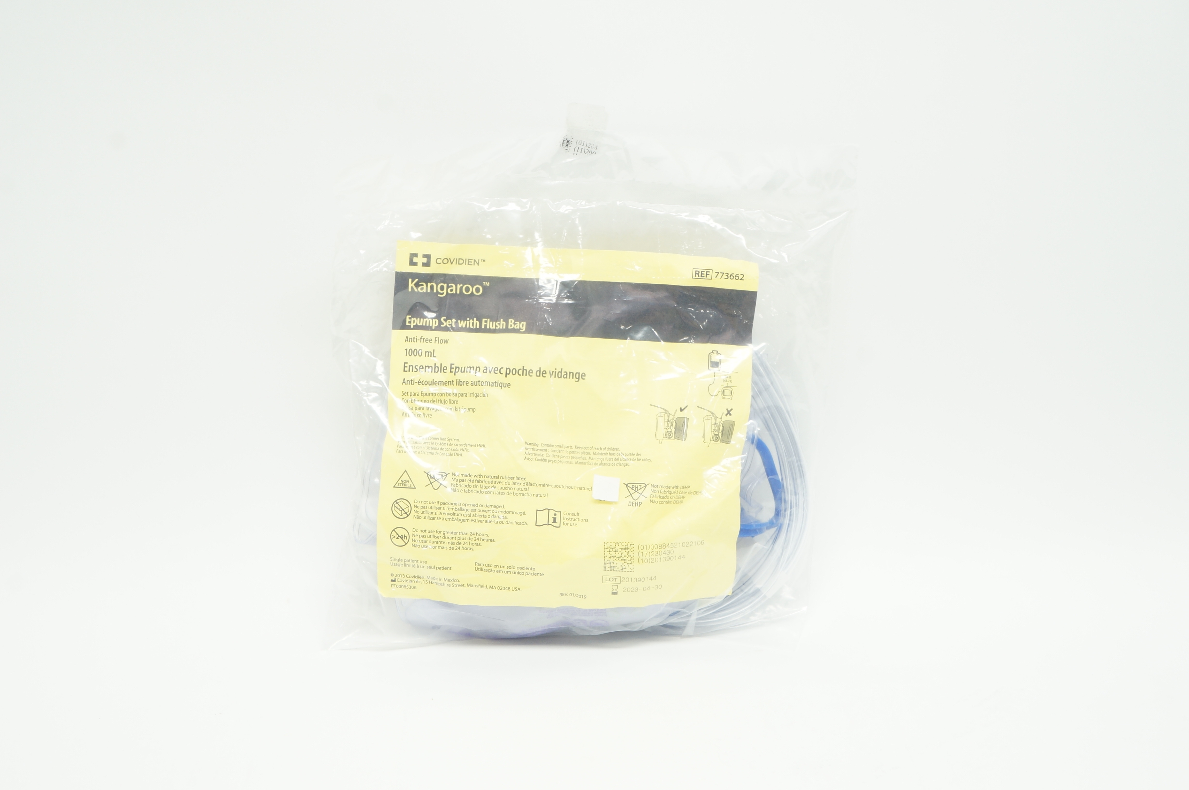 Covidien 773662 Epump Set with Flush Bag 1000ml