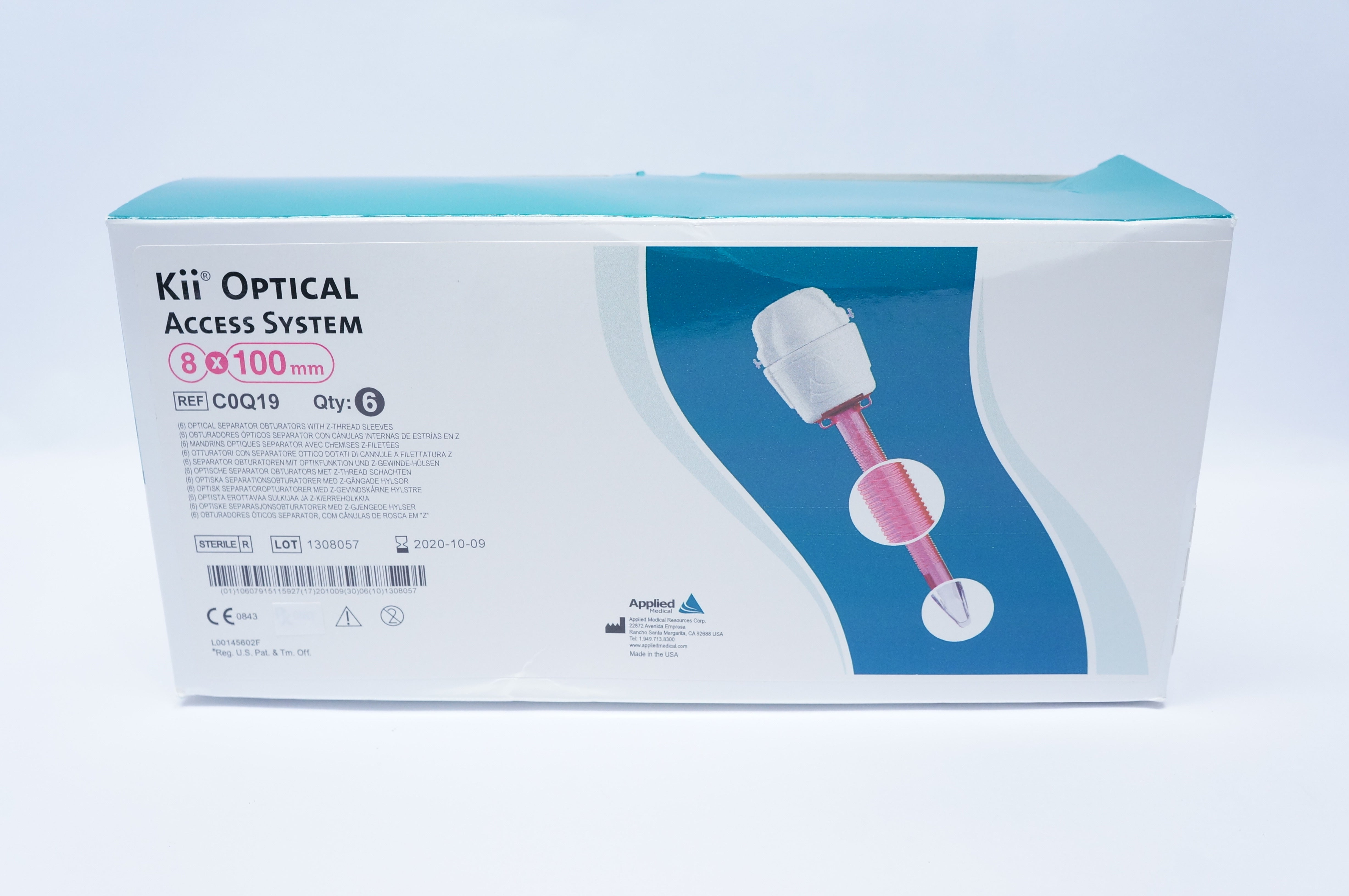 Applied Medical C0Q19 Kii Optical Access System 8 x 100mm - Box of 6