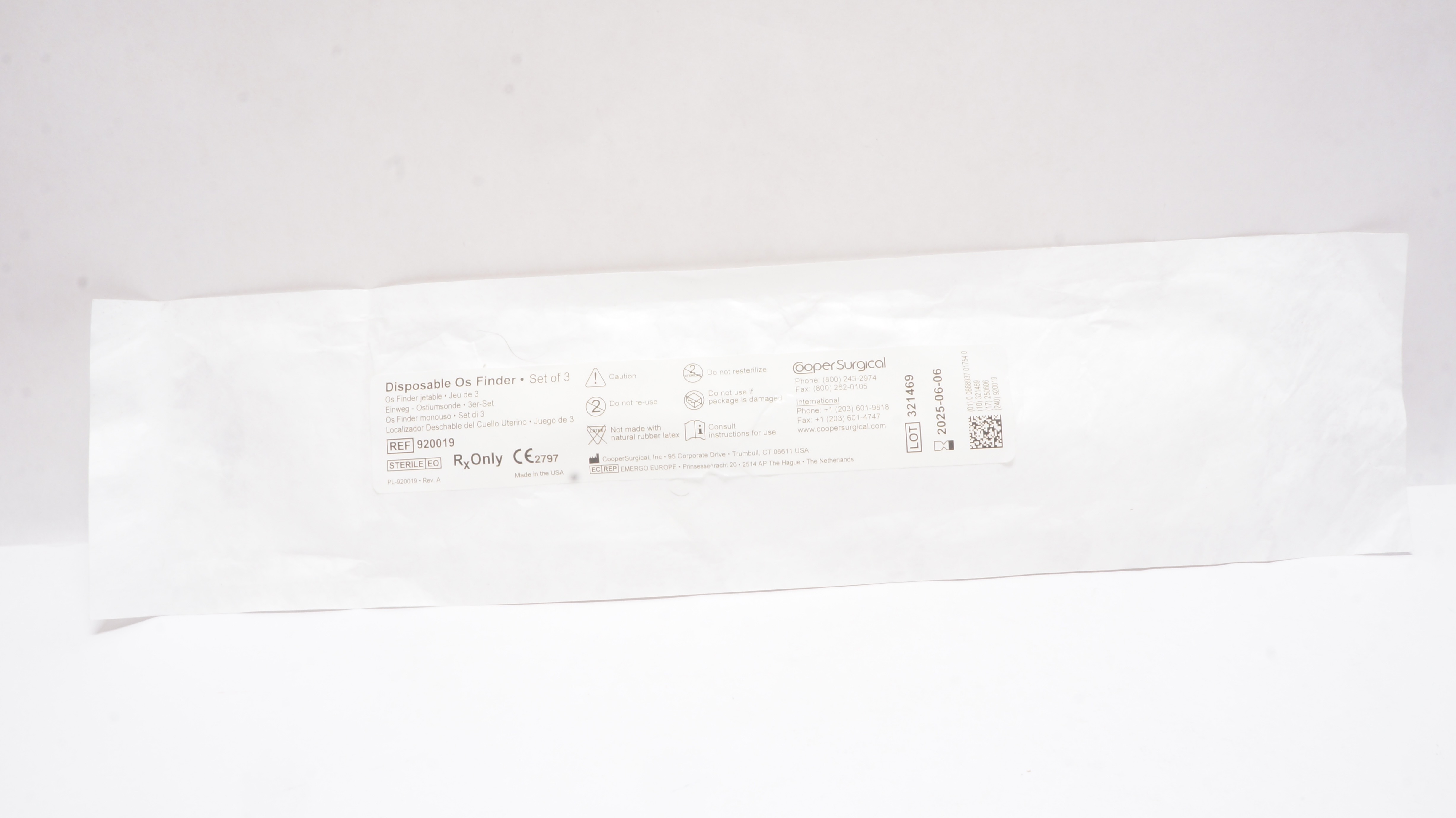 Cooper Surgical 920019 Disposable Os Finder - Pack of 3