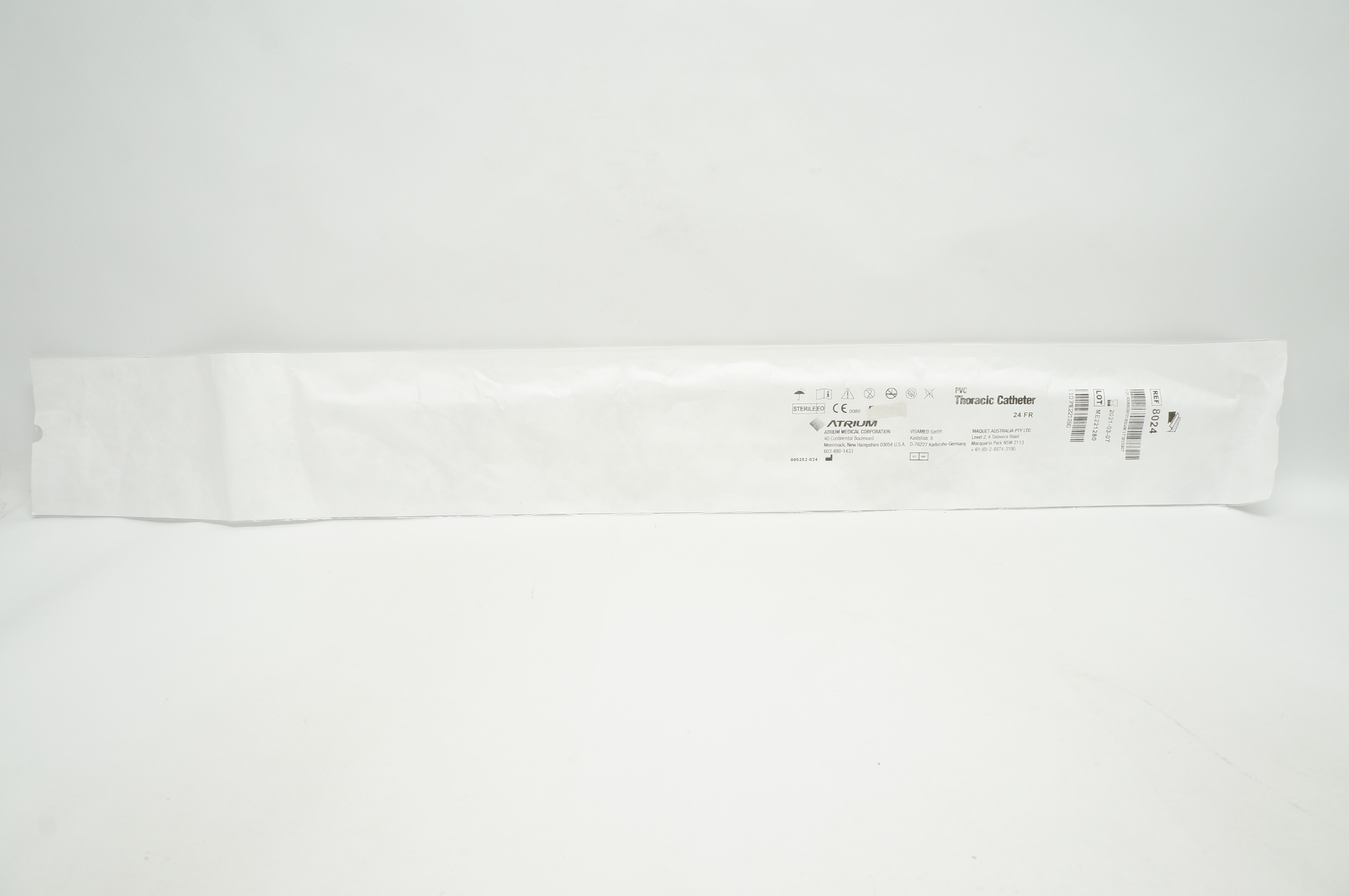 Atrium 8024 PVC Thoracic Cath. 24 FR (x)