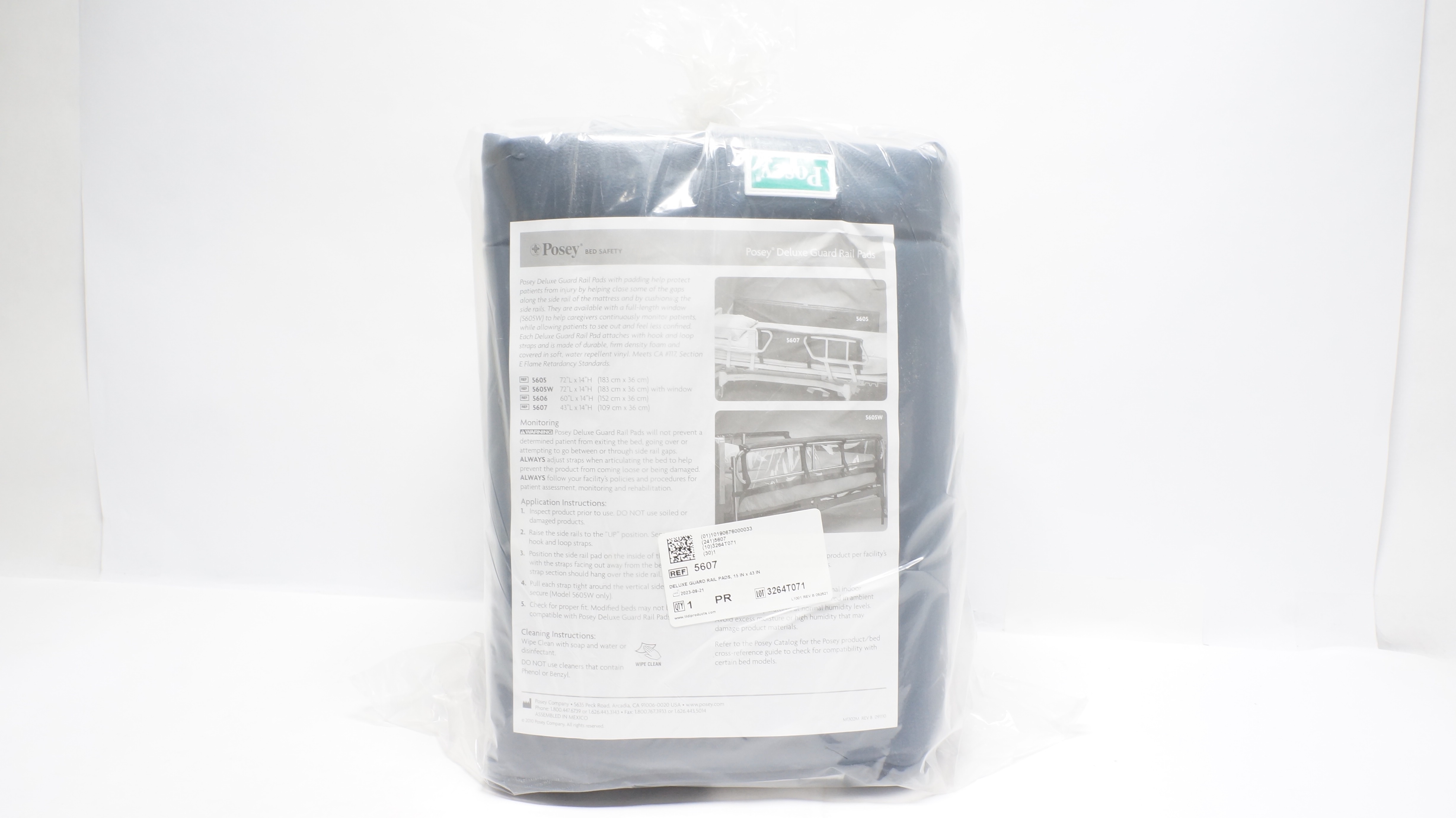 Posey 5607 Deluxe Guard Rail Pads, 15In x 43In