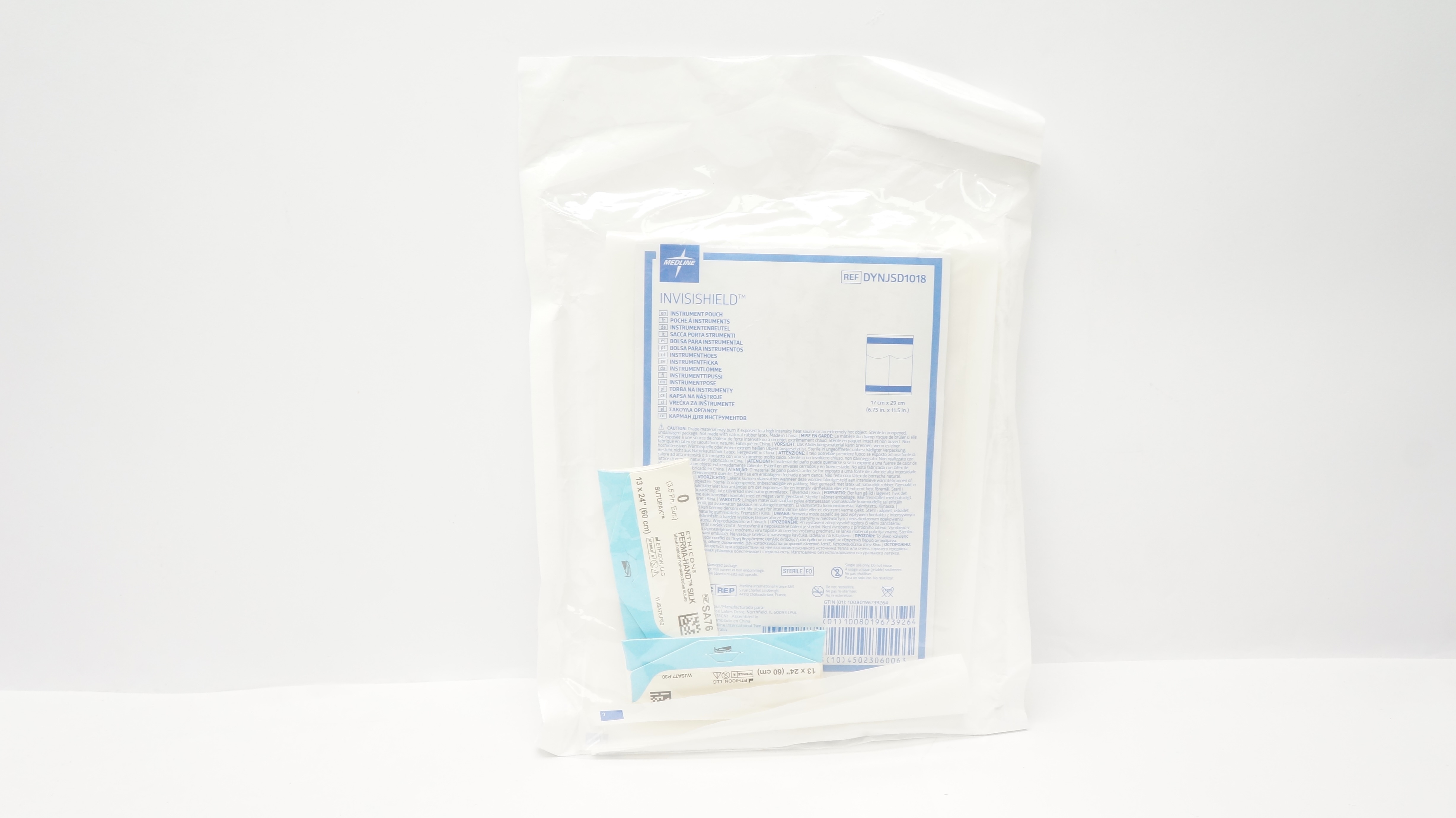 Medline DYNJSD1018 Invisishield Instrument Pouch 6.75inch x 11.5inch