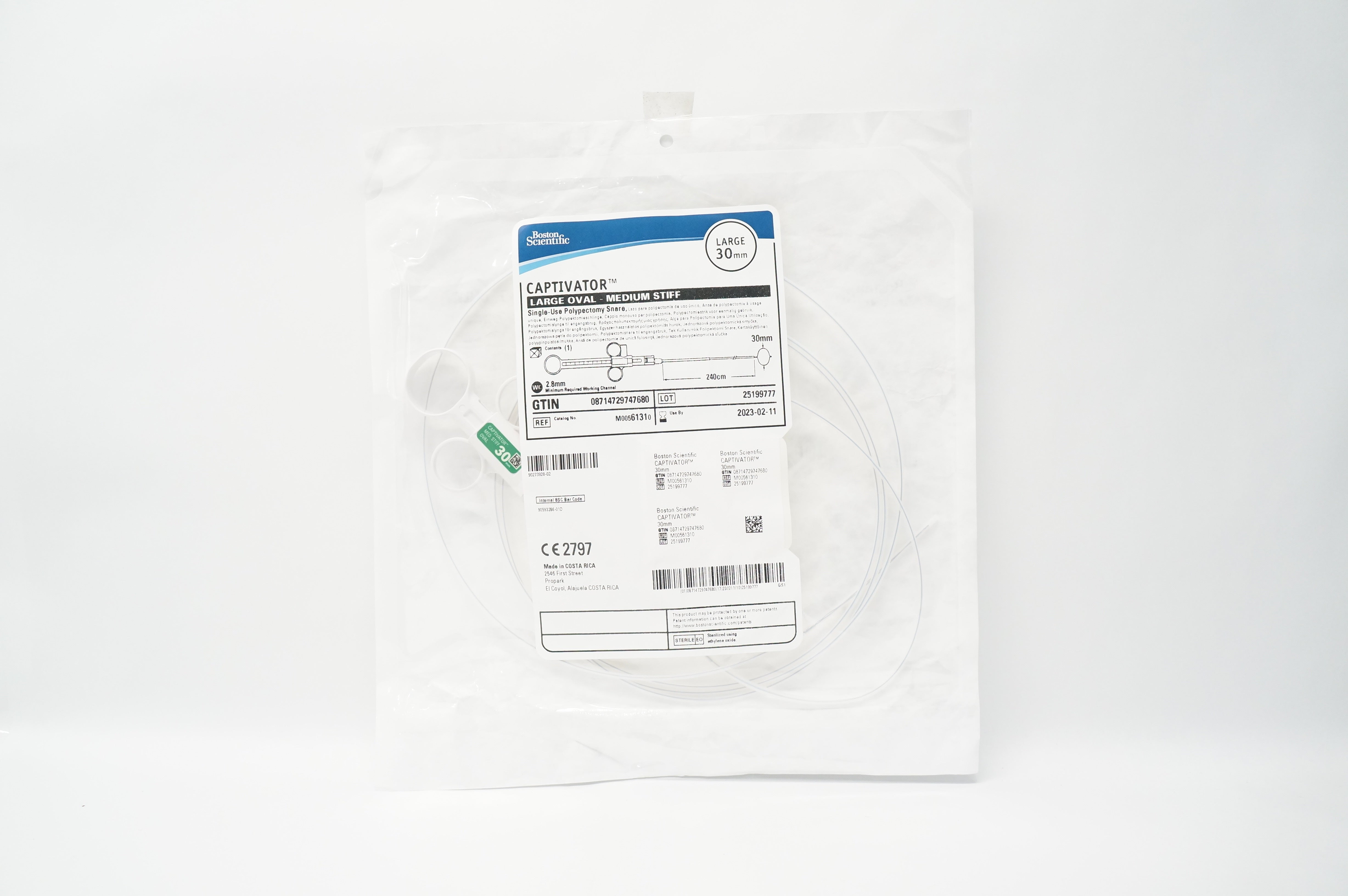 Boston Scientific M00561310 Captivator Polypectomy Snare Large Oval, 30 mm