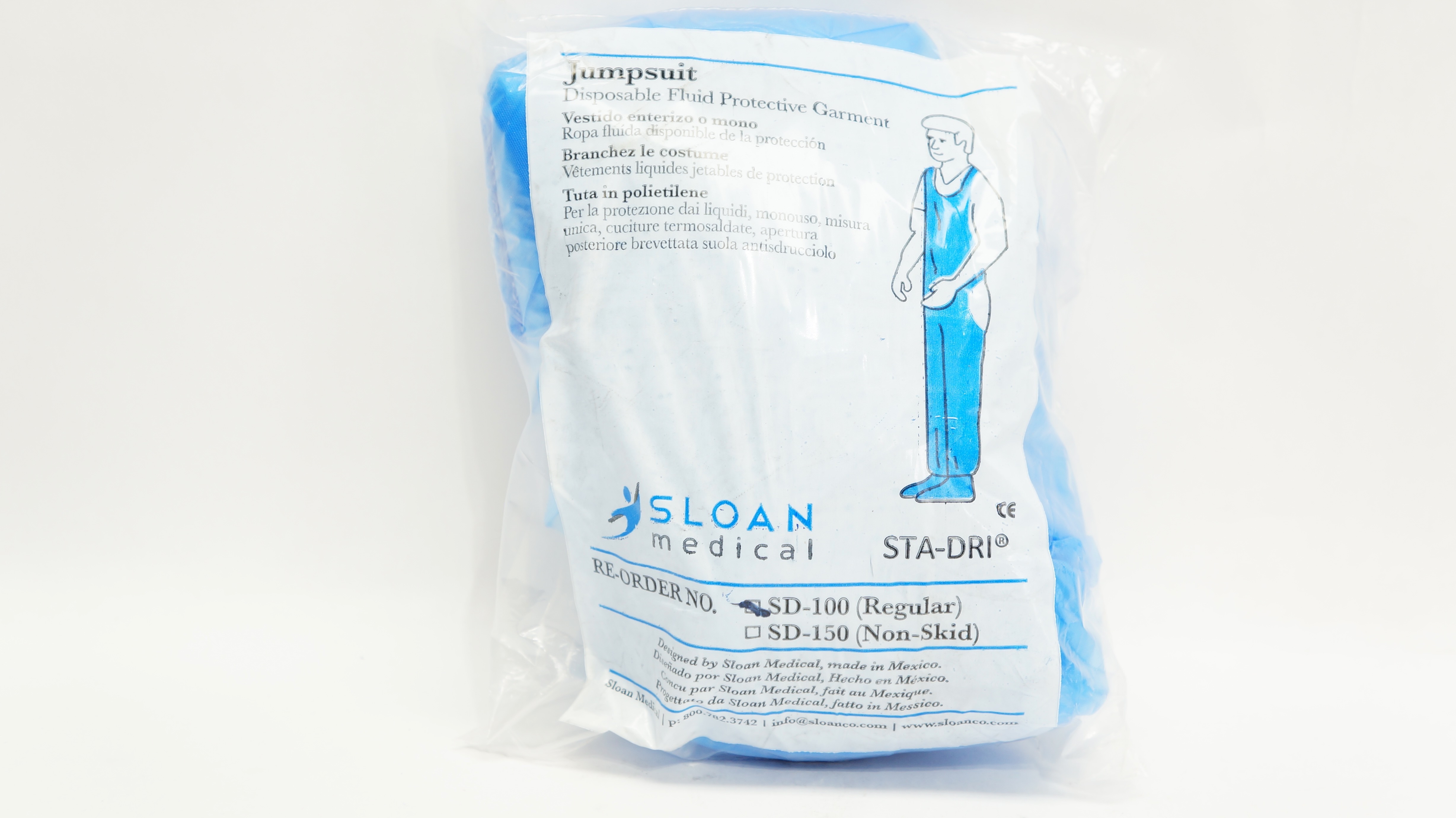 Sloan Medical SD-100 STA-DRI Disposable Fluid Protective Garment , Regular