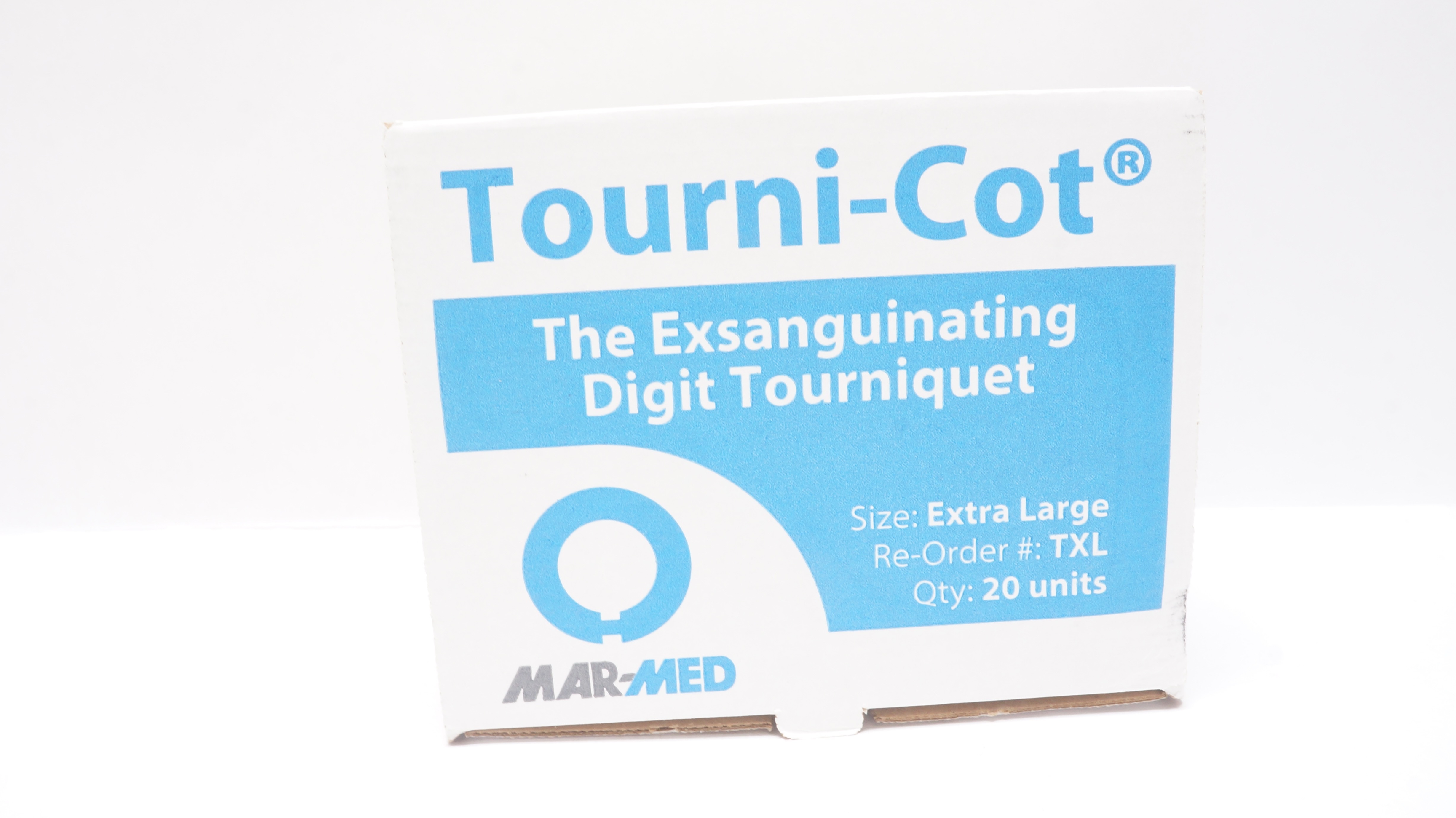 Mar-Med TXL Tourni-Cot Exsanguinating Digit Tourniquet, Extra Large - Box of 20