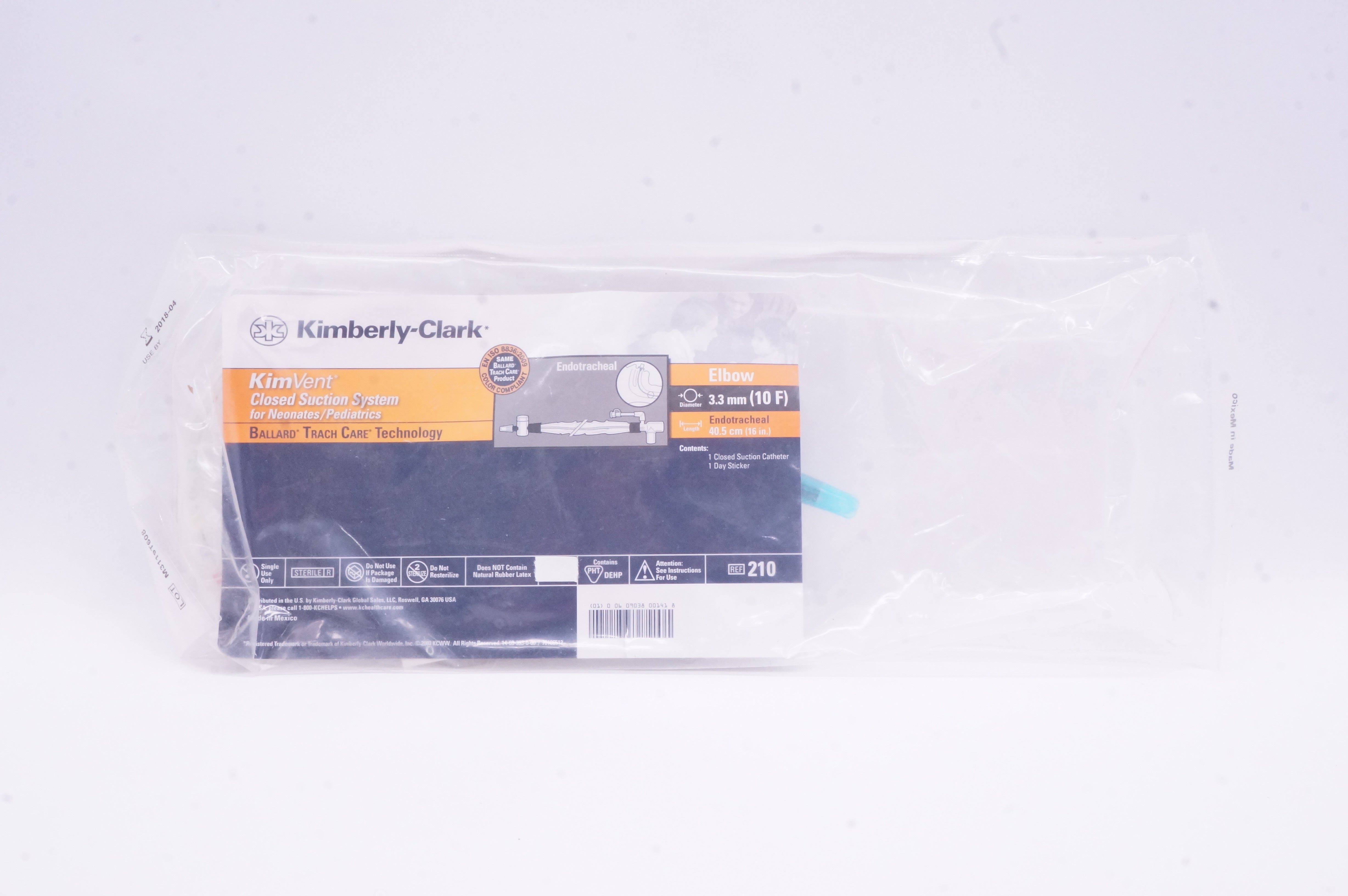 Kimberly-Clark 210 KimVent Closed Suction System 10F x 16inch (x)