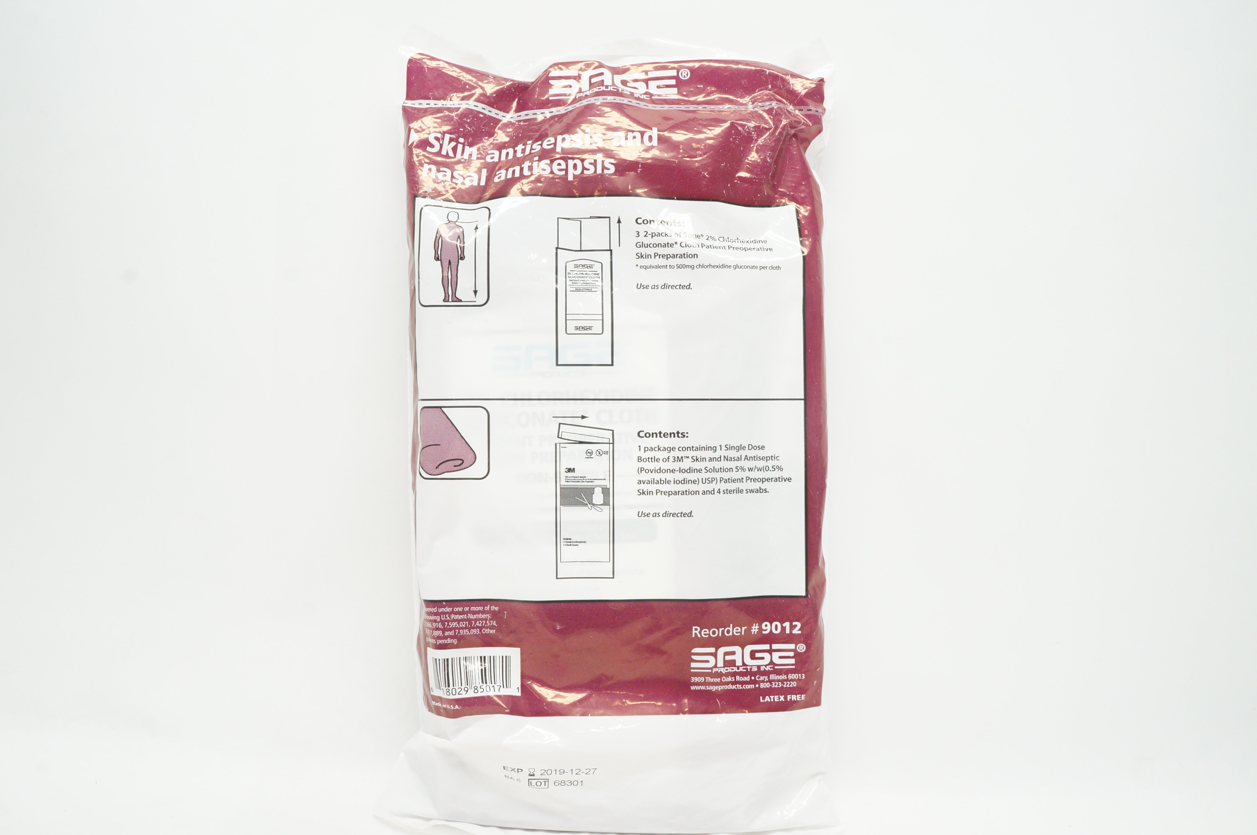 Sage Products 9012 Skin and Nasal Antisepsis Cleansing (x)