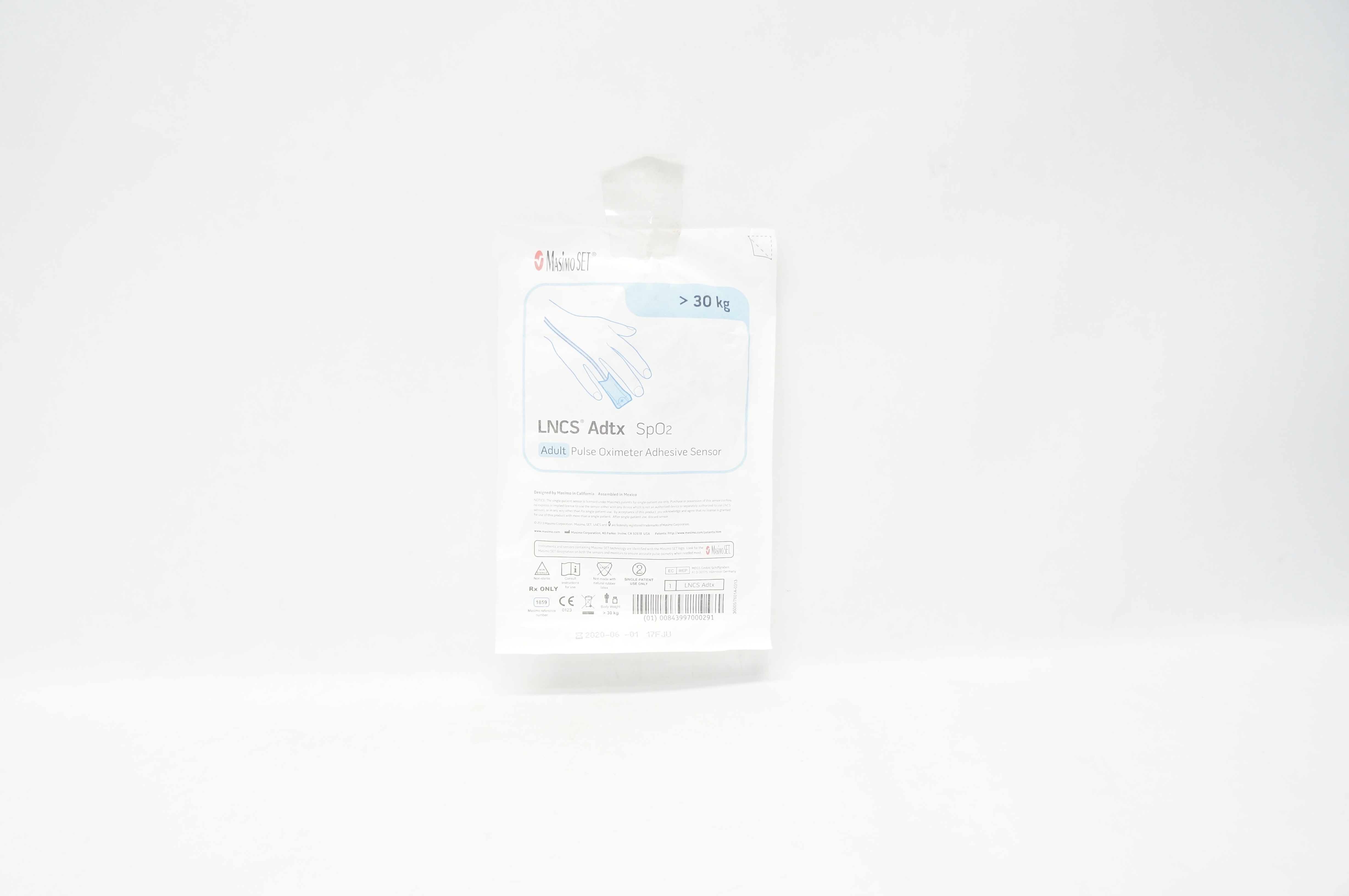 MasimoSet 1859 Neo SpO2 Neonatal/Adult Pulse Oximeter Adhesive Sensor >30kg (x)