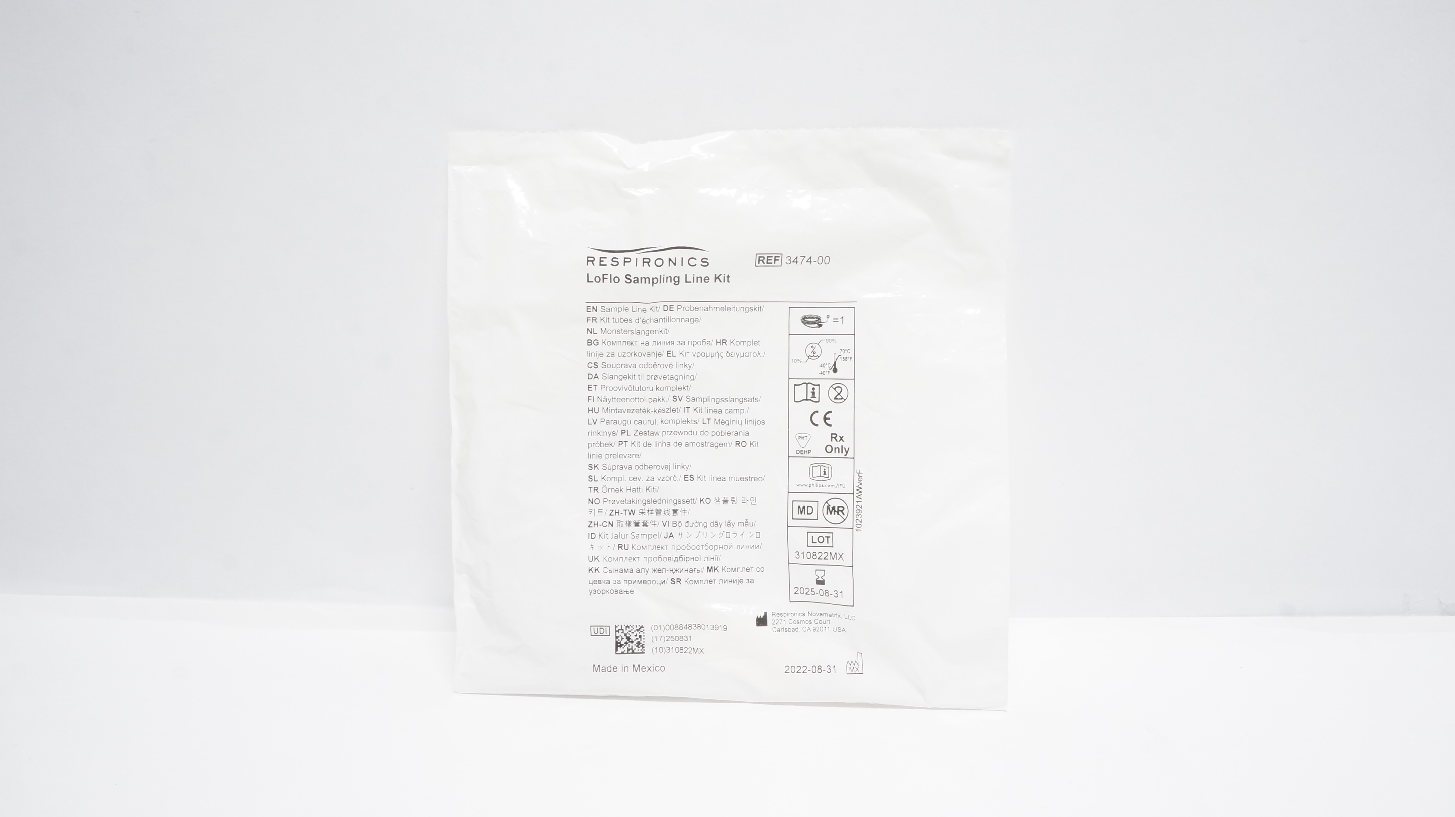 Respironics Novametrix 3474-00 LoFlo Sampling Line Kit (x)