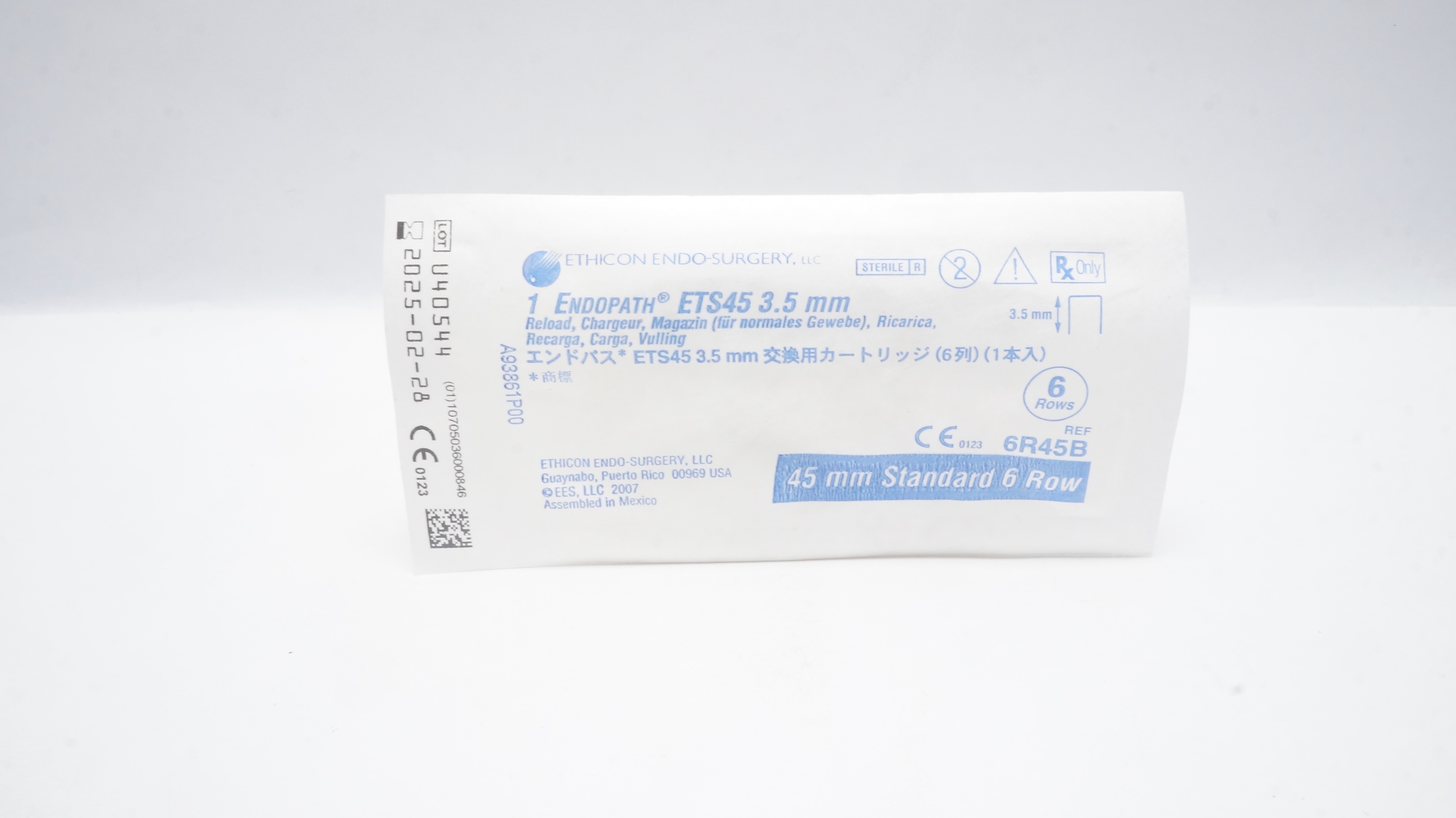 Ethicon 6R45B 1 Endopath ETS45 3.5mm Reload 3.5mm, 45mm Standard 6 Row (x)