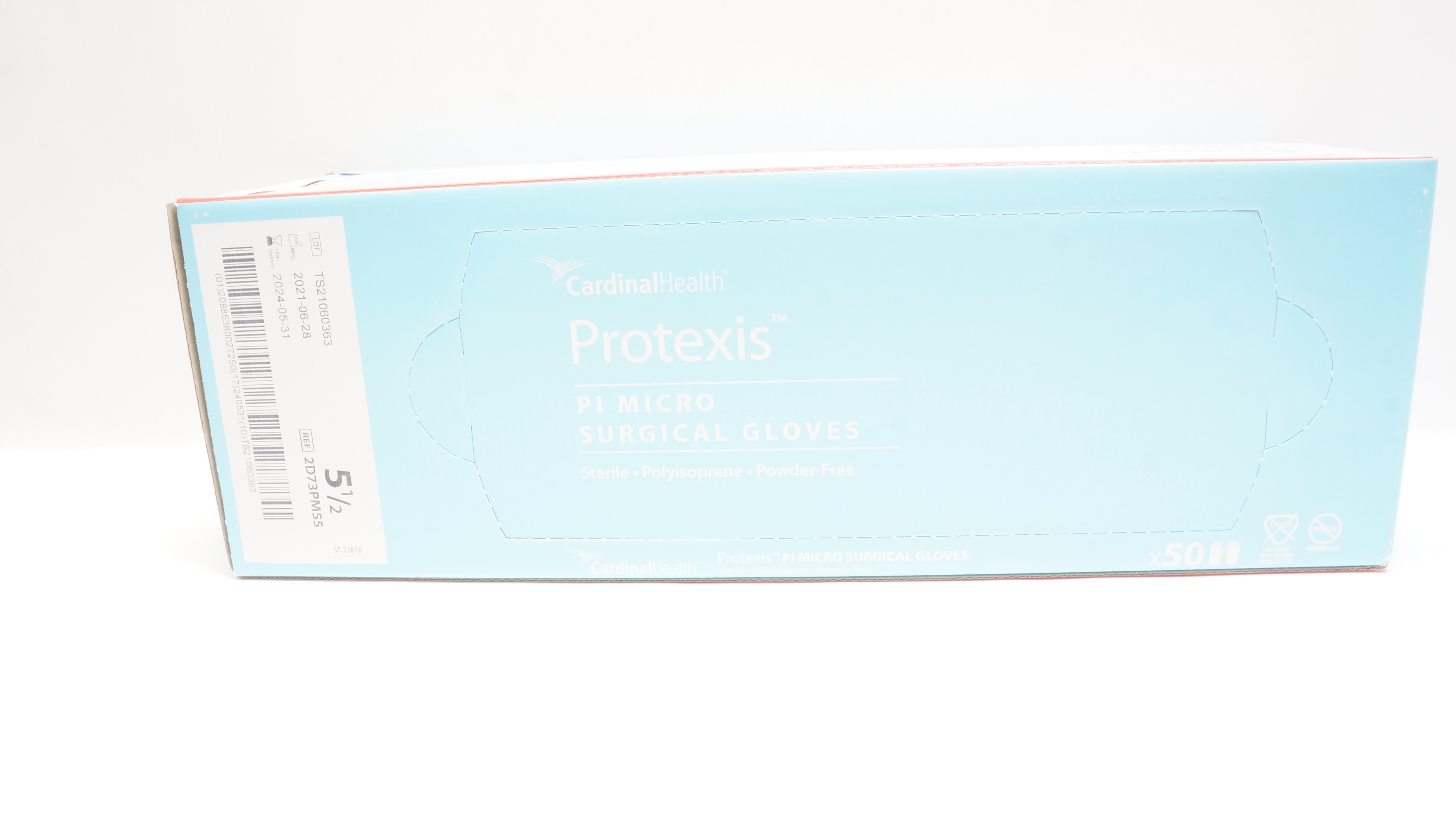 Cardinal Health 2D73PM55 Powder-Free Surgical Gloves 5-1/2 - Box of 50