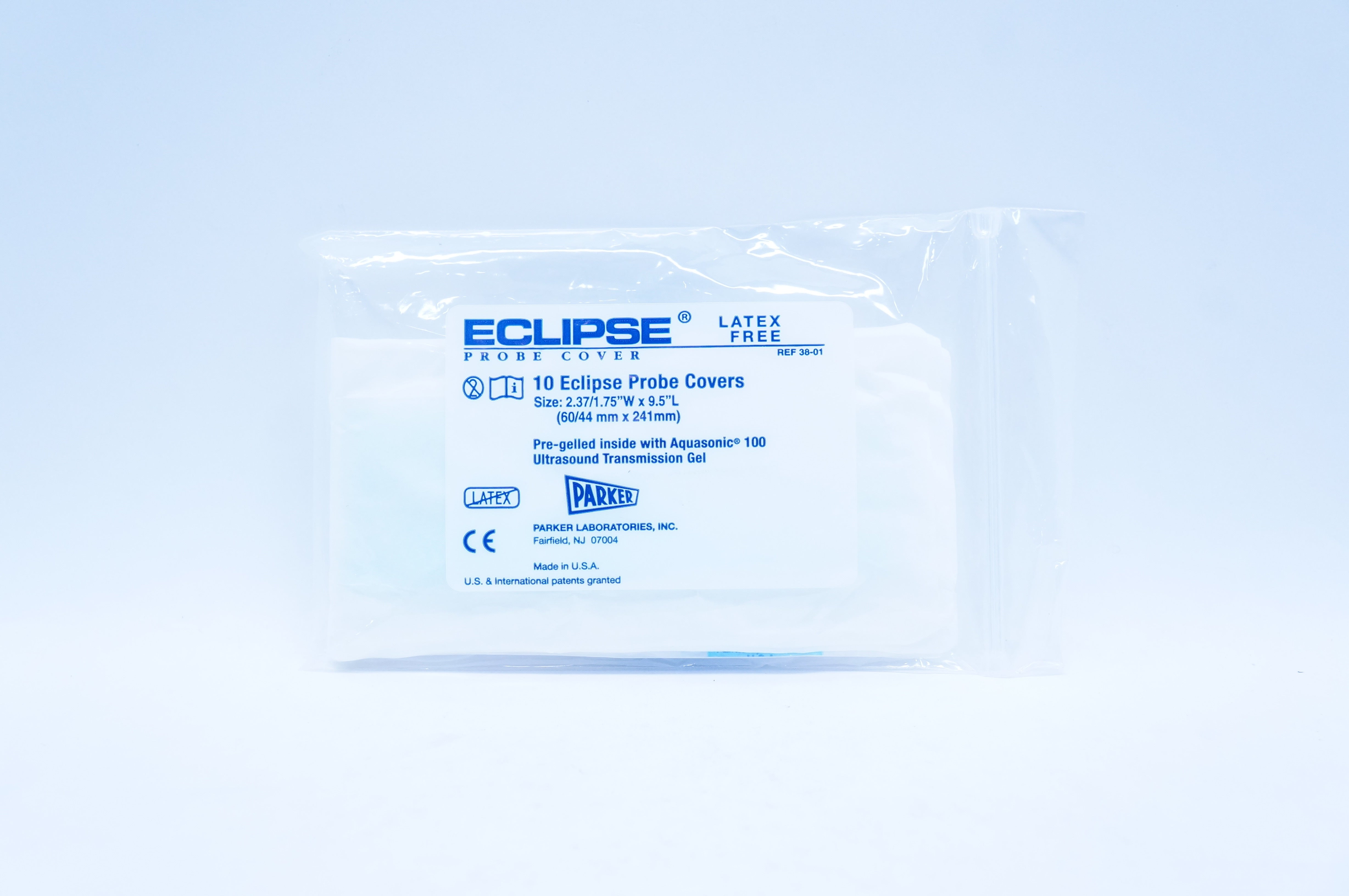 Parker 38-01 ECLIPSE Probe Cover Pre-gelled 2.37/1.75in. x 9.5in. (x)