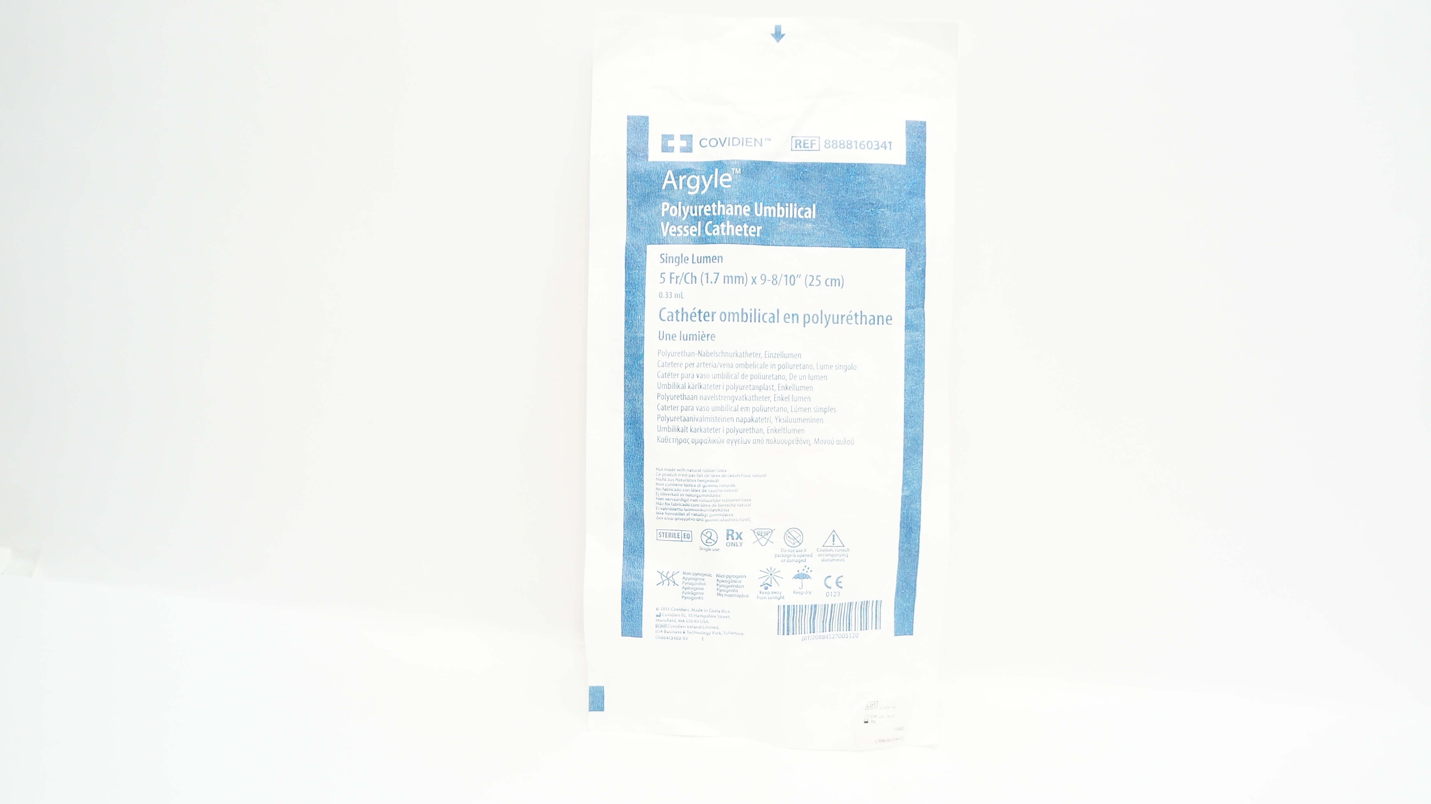 Covidien 8888160341 Argyle Umbilical Vessel Cath. 5Fr. x 9-8/10inch 0.33ml (x)