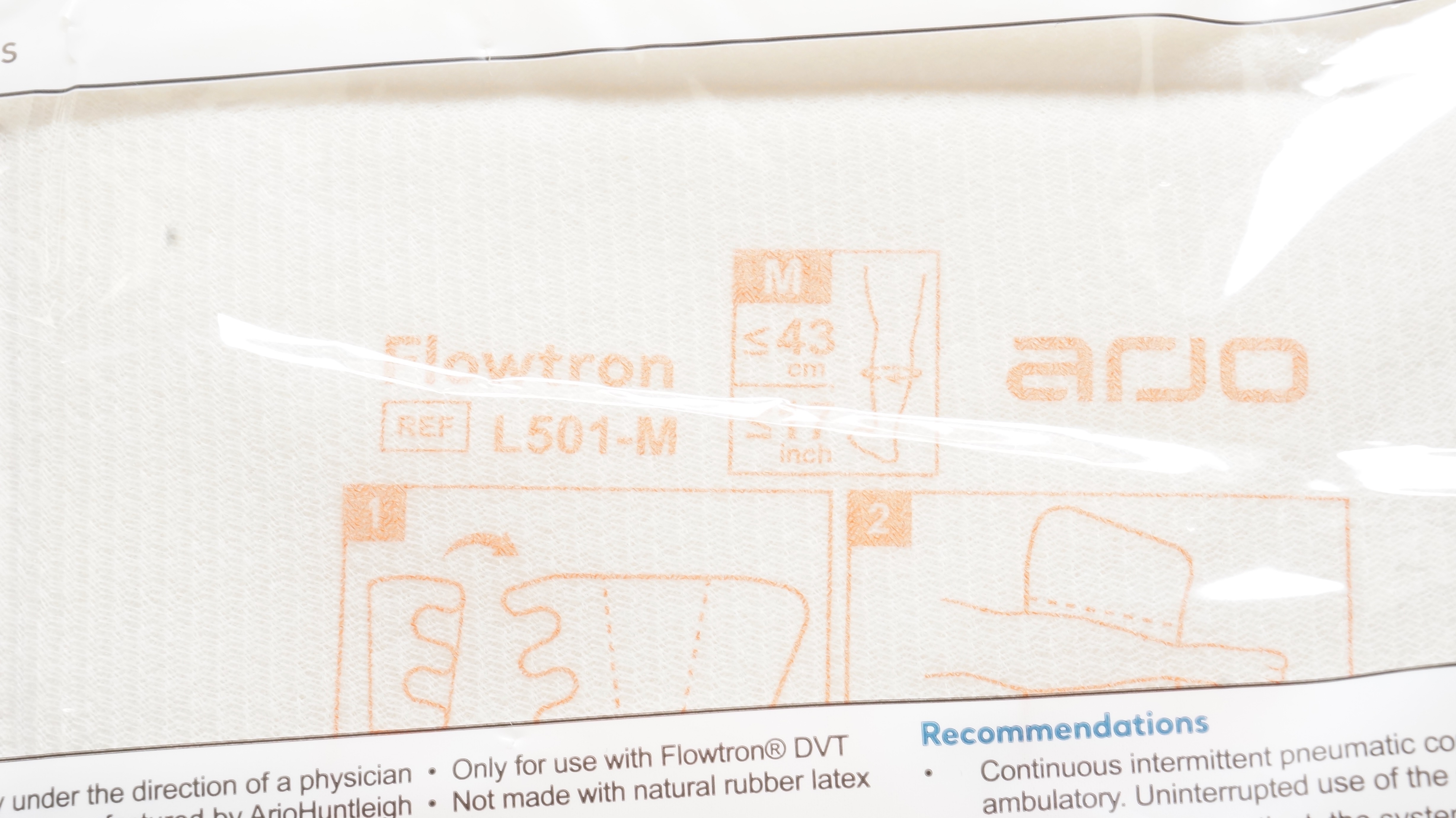 ArjoHuntleigh L501-M Flowtron DVT Compression Calf Garment Medium, ≤17inch