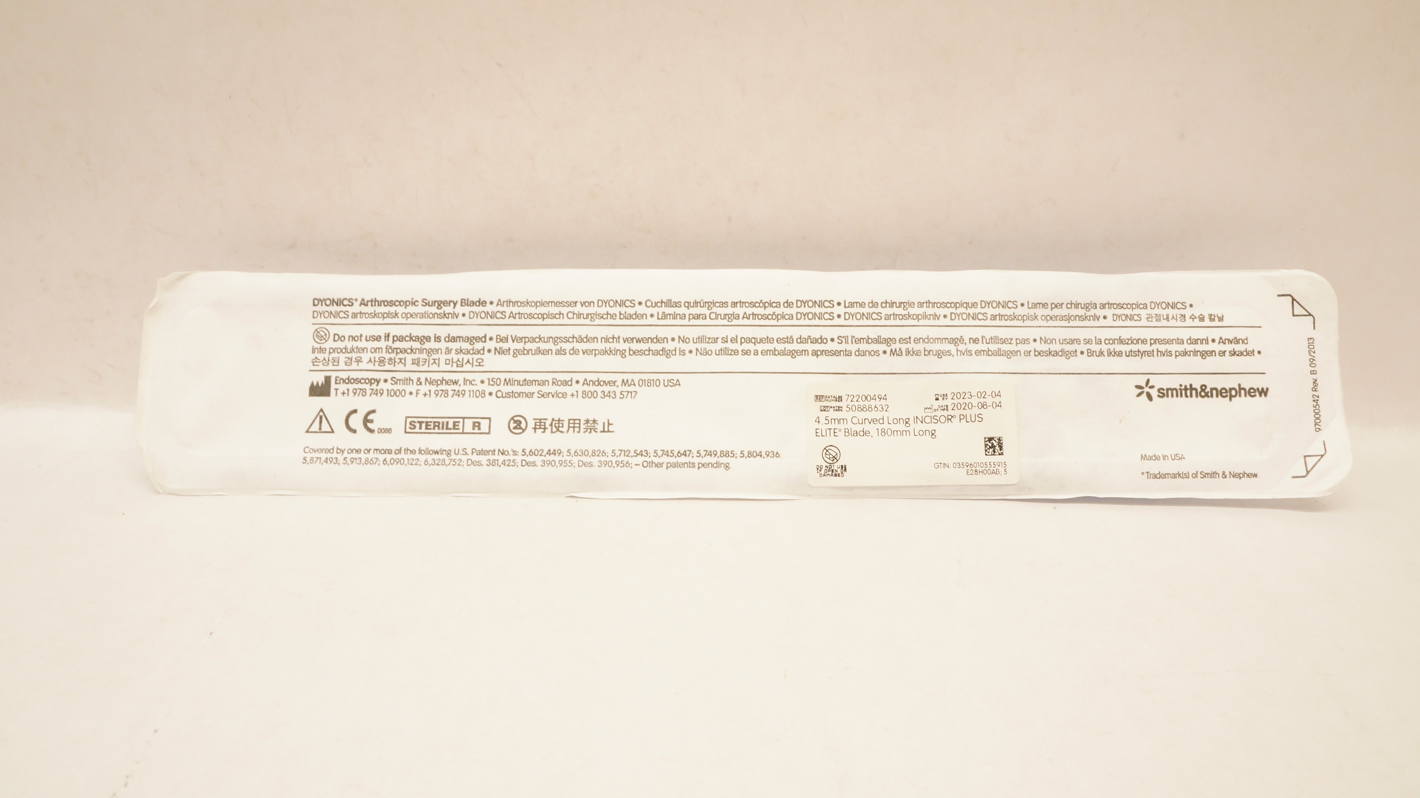 Smith&Nephew 72200494 Dyonics Arthroscopic Surgery Blade 4.5mm (x)