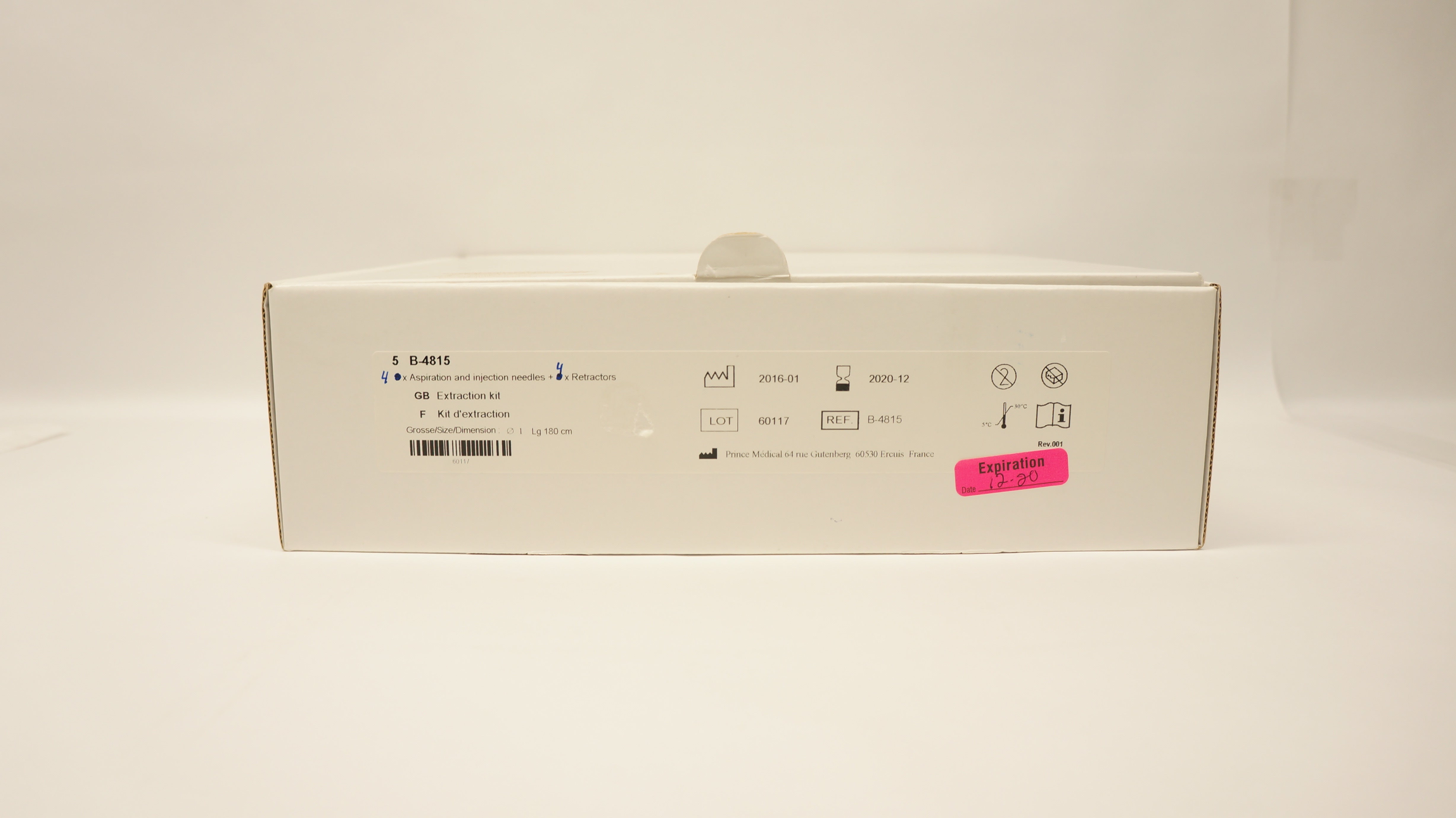 Prince Medical B-4815 Viper Aspiration and Injection Ndle, Retractor (x) - Box of 5