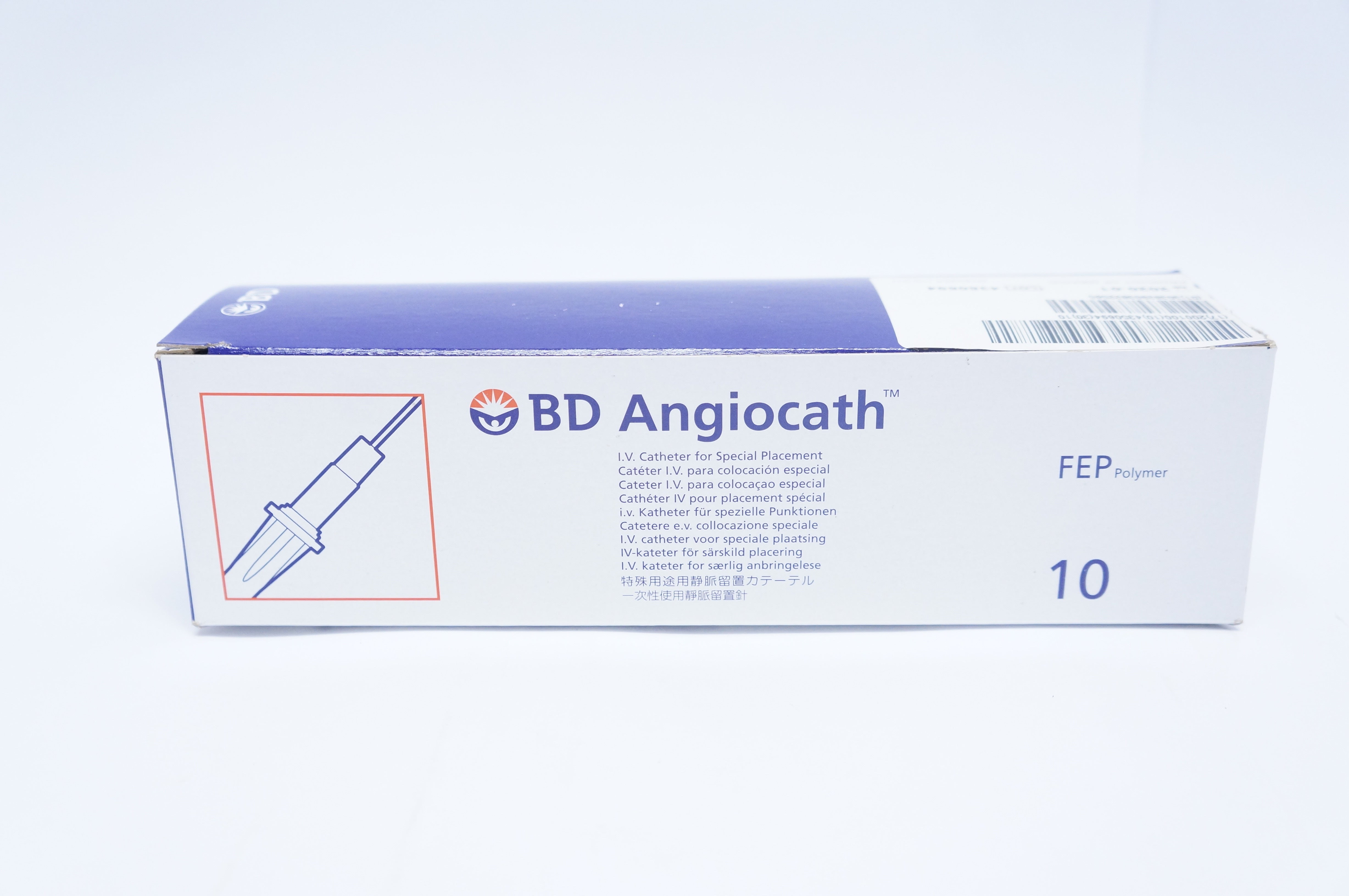 BD 382258 Angiocath I.V. Cath. 16GA x 3.25inch 127ml/min. - Box of 10 (x)