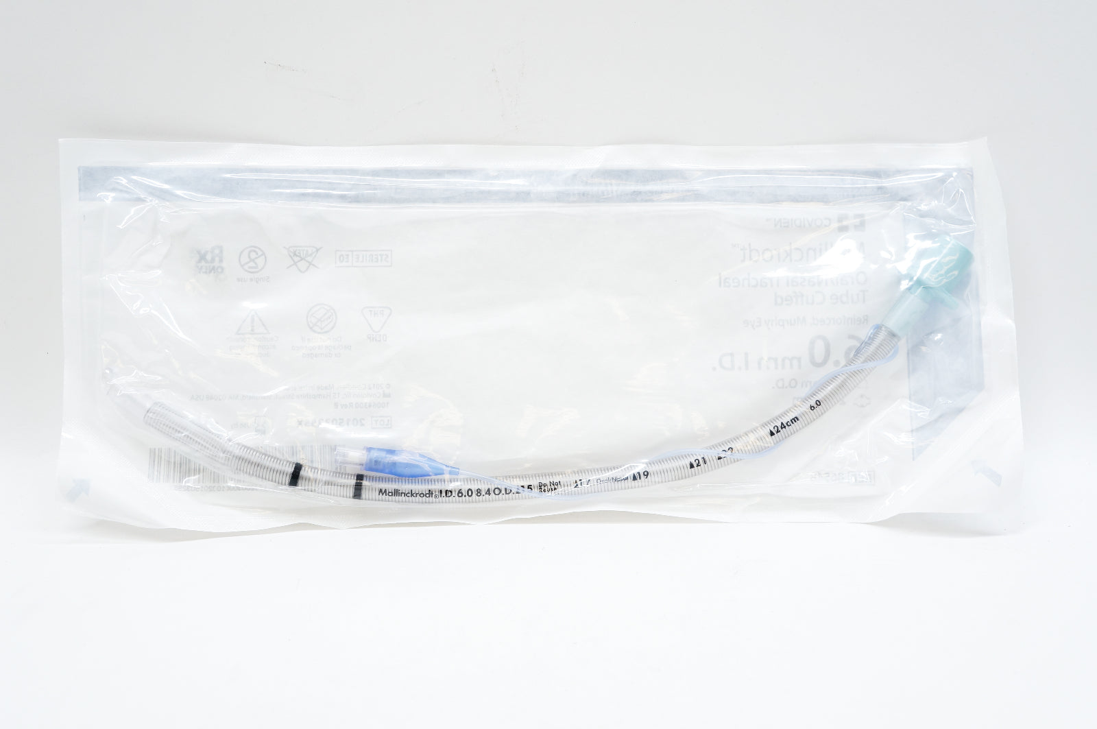 Covidien 86548 Mallinckrodt Oral/Nasal Tracheal Tube Cuffed 6.0mm ID, 8.4mm OD