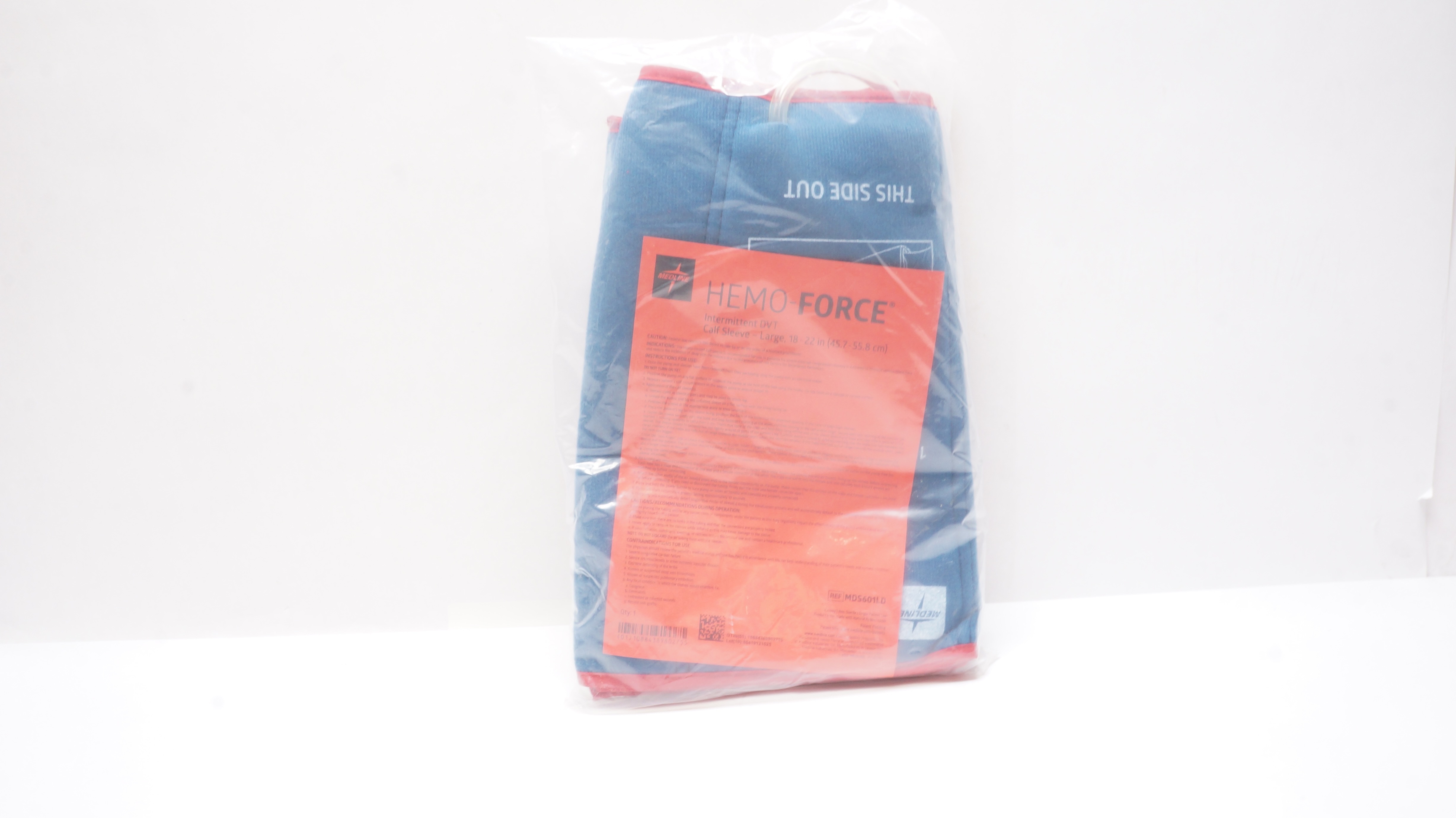 Medline MDS601LD Hemo-Force Intermittent DVT Calf Sleeve, Large 18-22inch