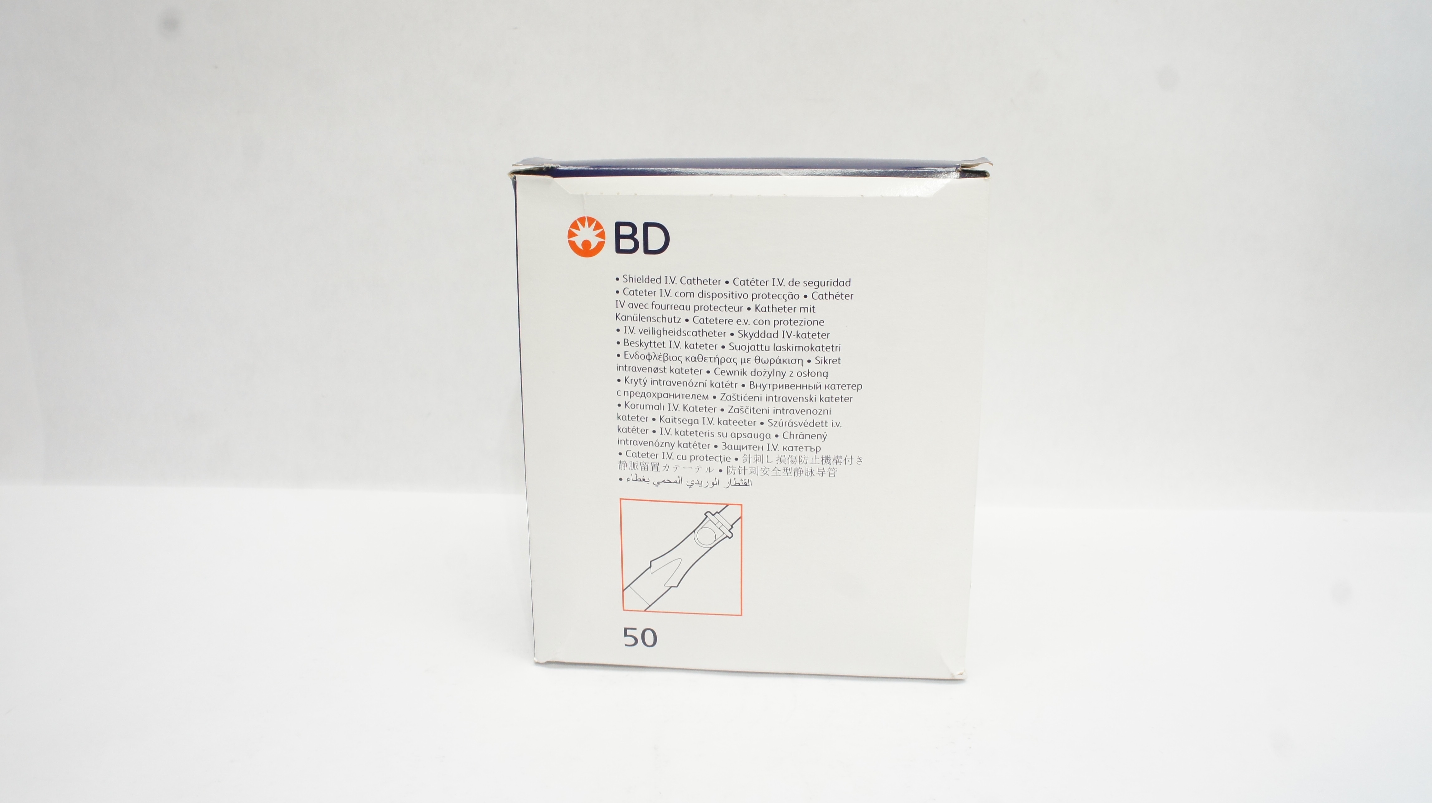 BD 382512 Insyte Autoguard BC Shielded IV Cath. 24GA x 0.75inch - Box of 50