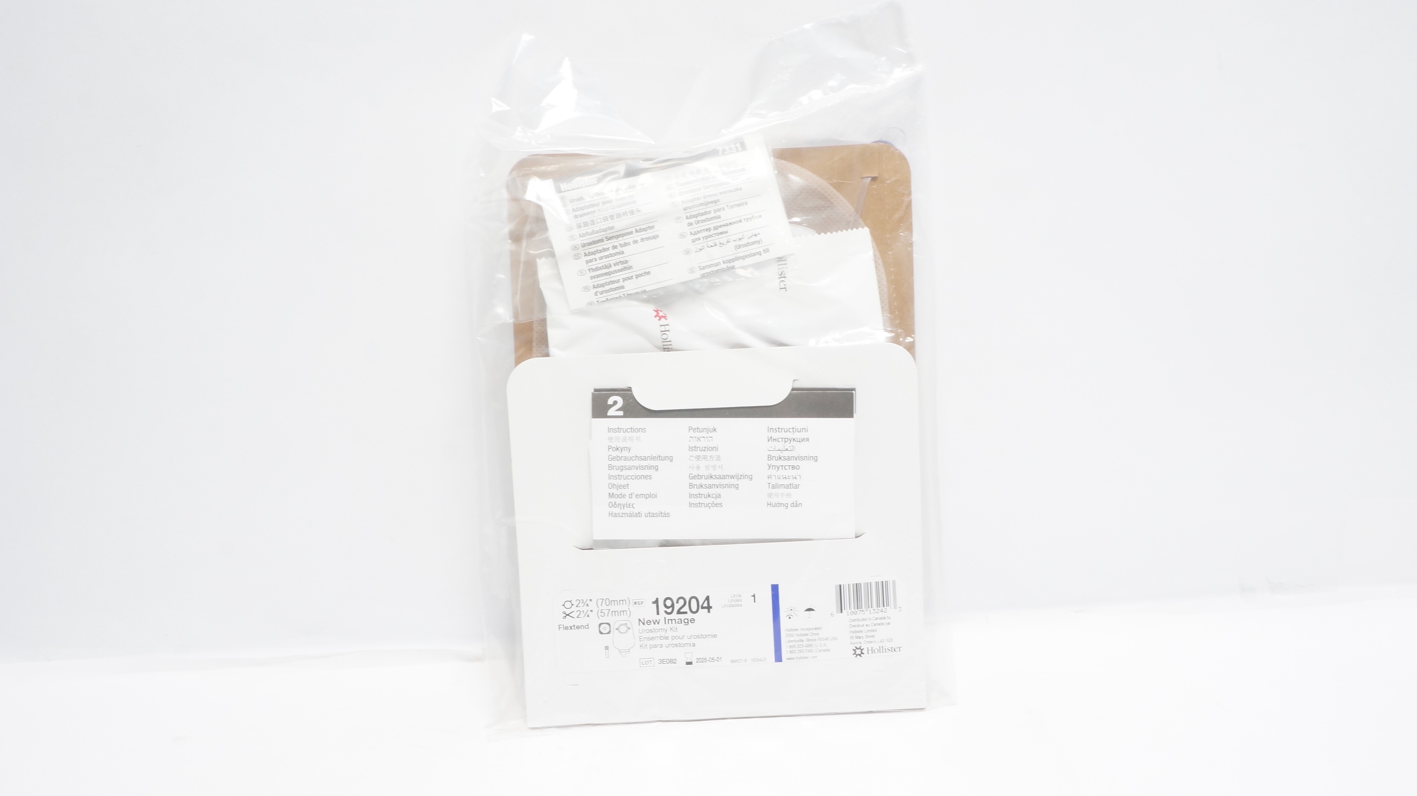 Hollister 19204 Flextend New Image Urostomy Kit 2 3/4 x 2 1/4inch