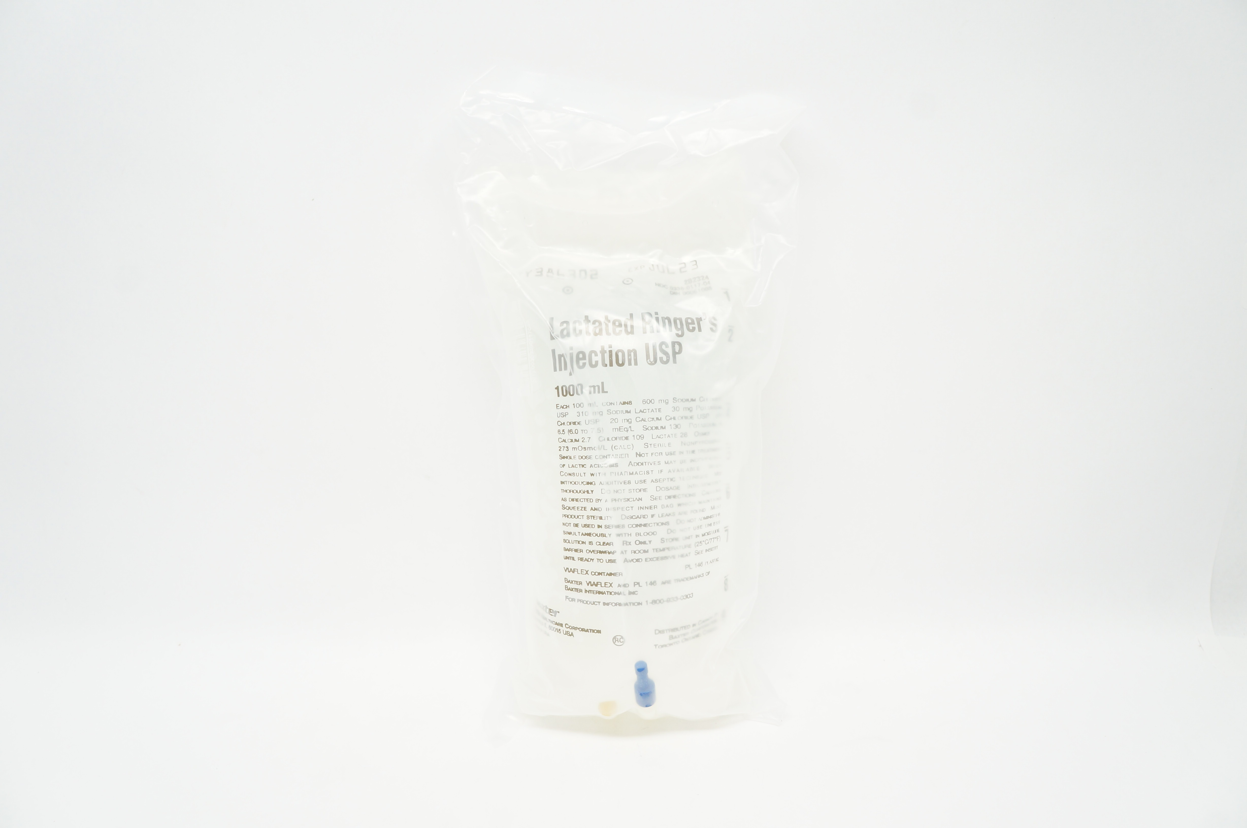 Baxter 2B2324 0.9% Lactated Ringer's Injection USP 1000ml