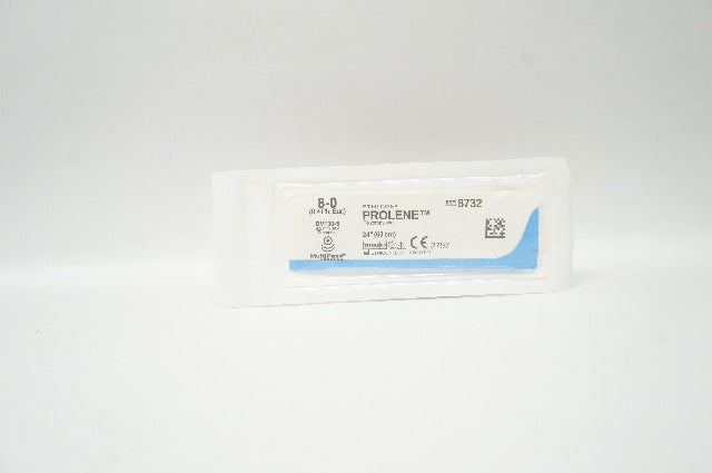 Ethicon 8732 PROLENE 8-0 BV130-5 6.5mm x 3/8c Taperpoint 24In
