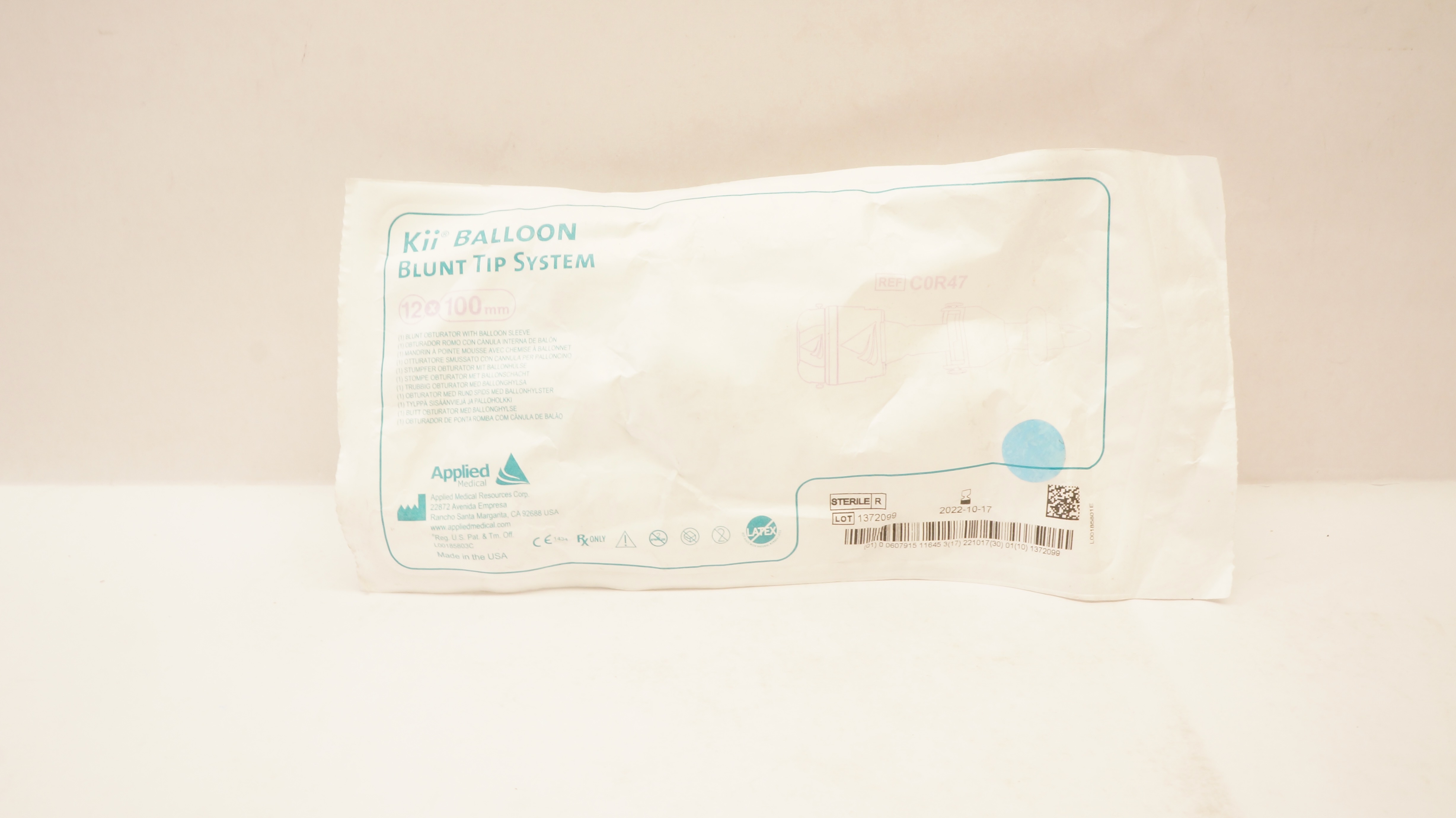 Applied Medical COR47 Kii Balloon Blunt Tip System 12 x 100mm (x)