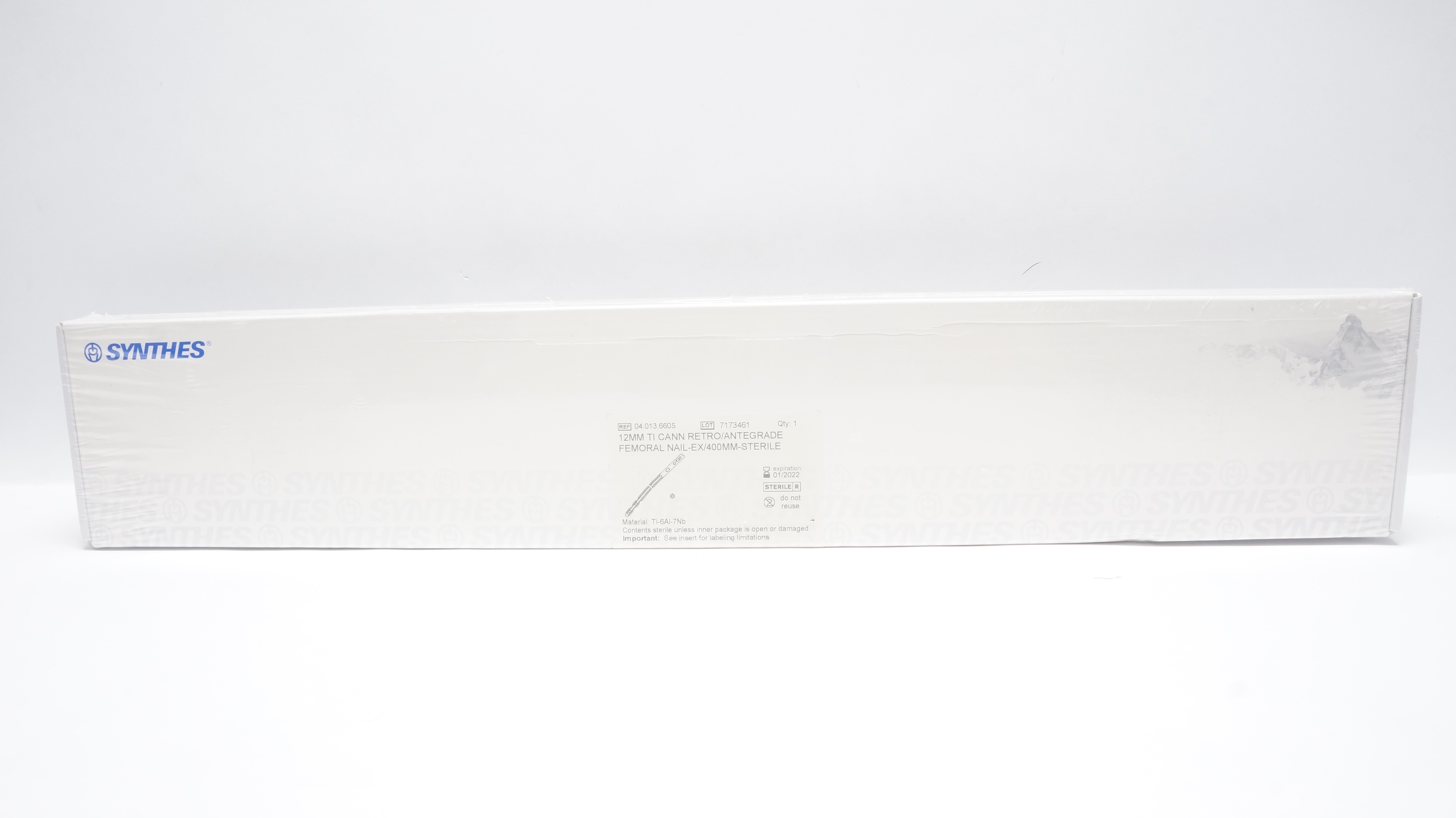 Synthes 04.013.660S 12mm TI CANN RETRO/ANTEGRADE FEMORAL NAIL-EX/400mm (x)