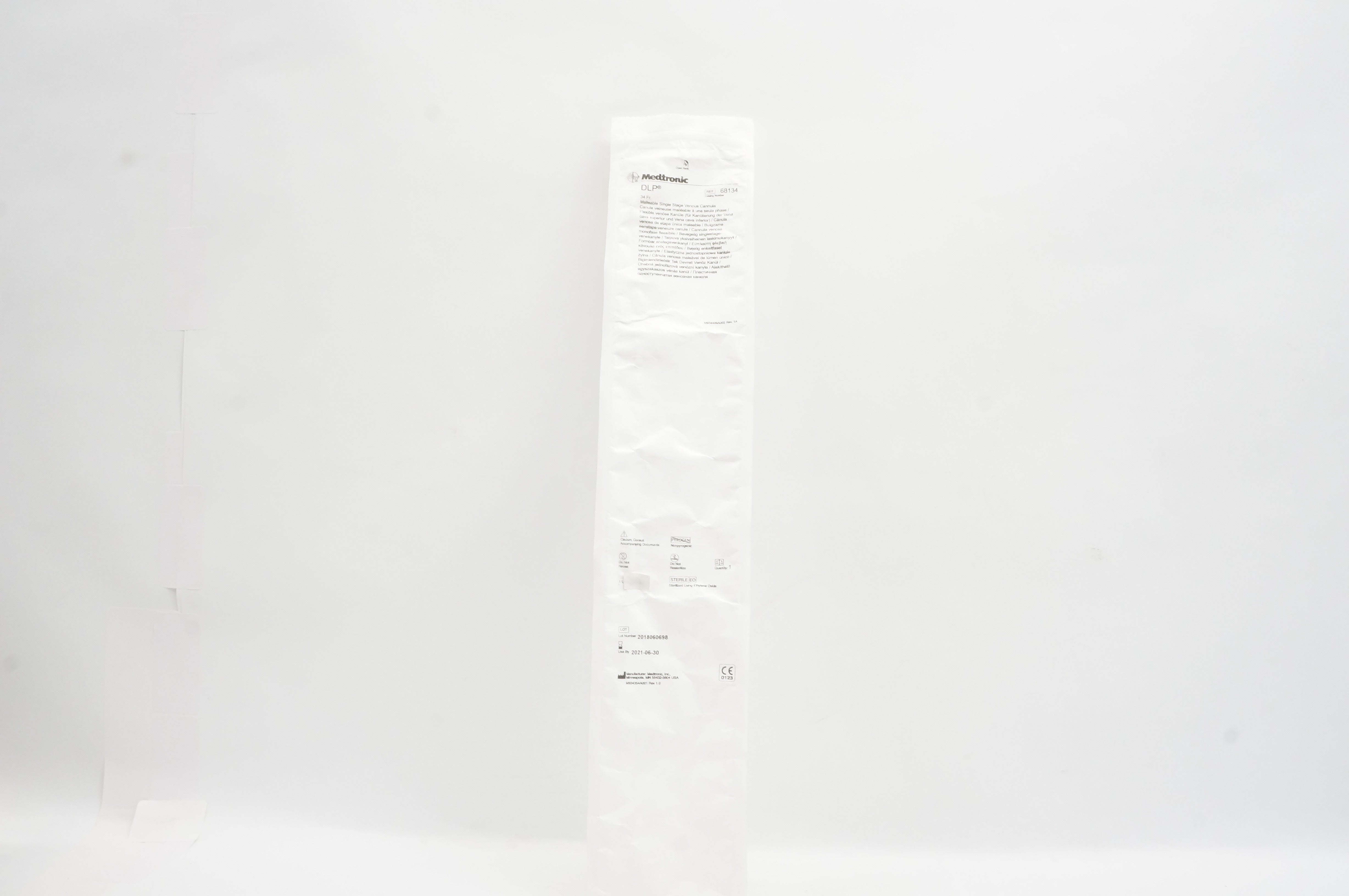 Medtronic 68134 DLP Malleable Single Stage Venous Cannula 34Fr (x)