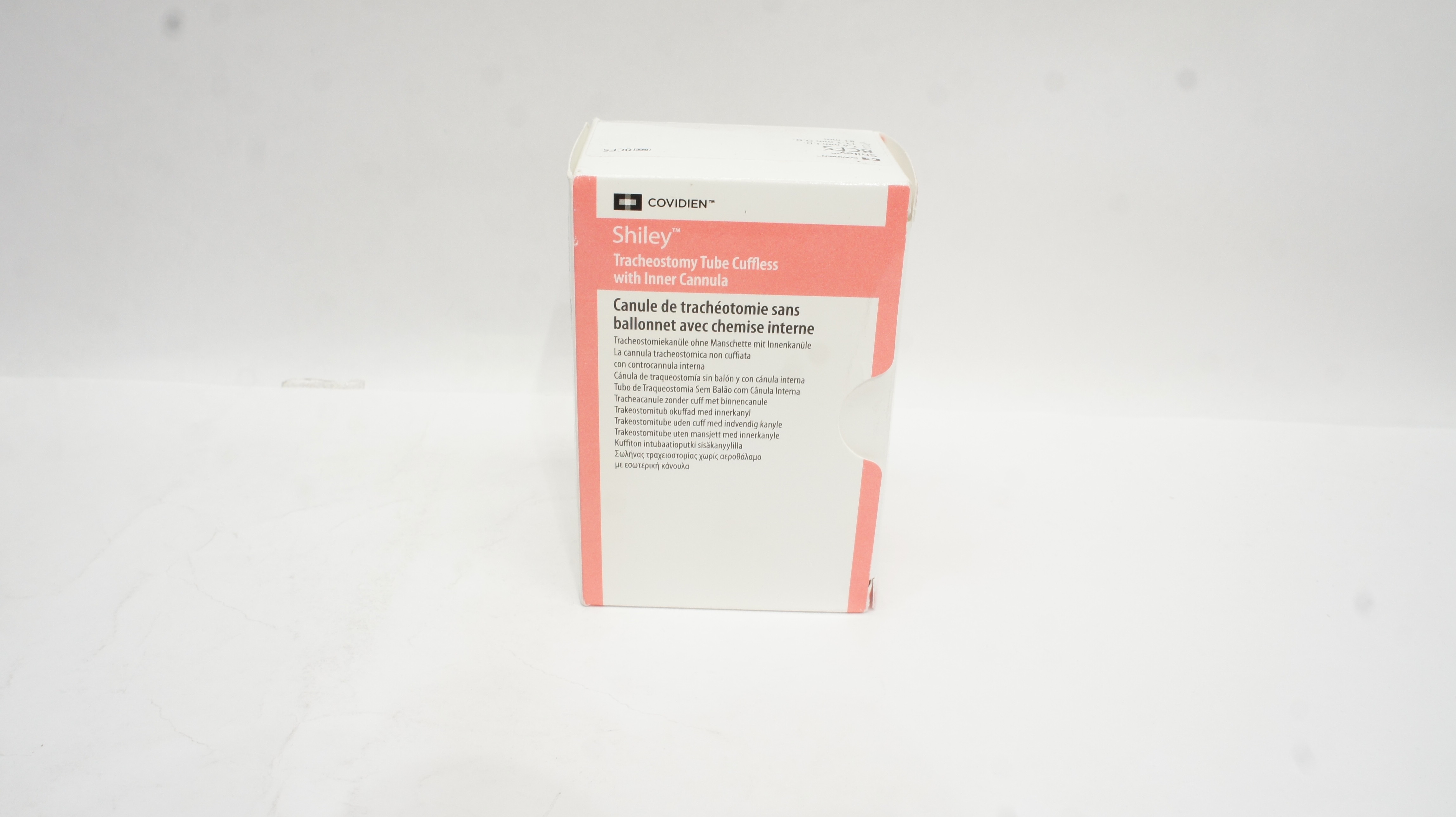 Covidien 8CFS Shiley Tracheostomy Tube Cuffless 7.6 ID x 12.2 OD x 81mm