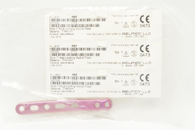 Acumed PL-LEM7 Congruent Plate System 7 Hole Locking Medial Plate
