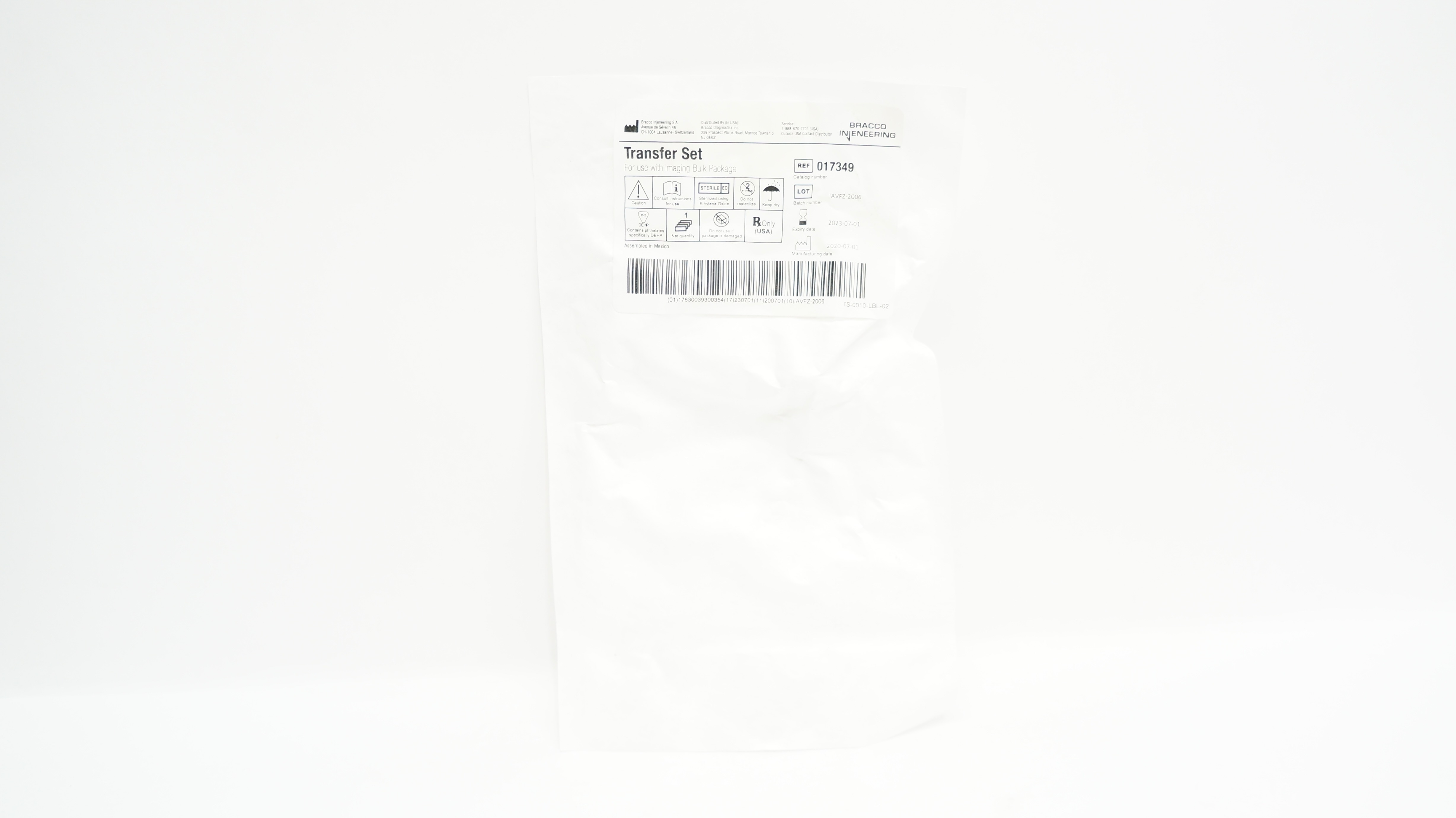 Bracco Injeneering 017349 Transfer Set (x)