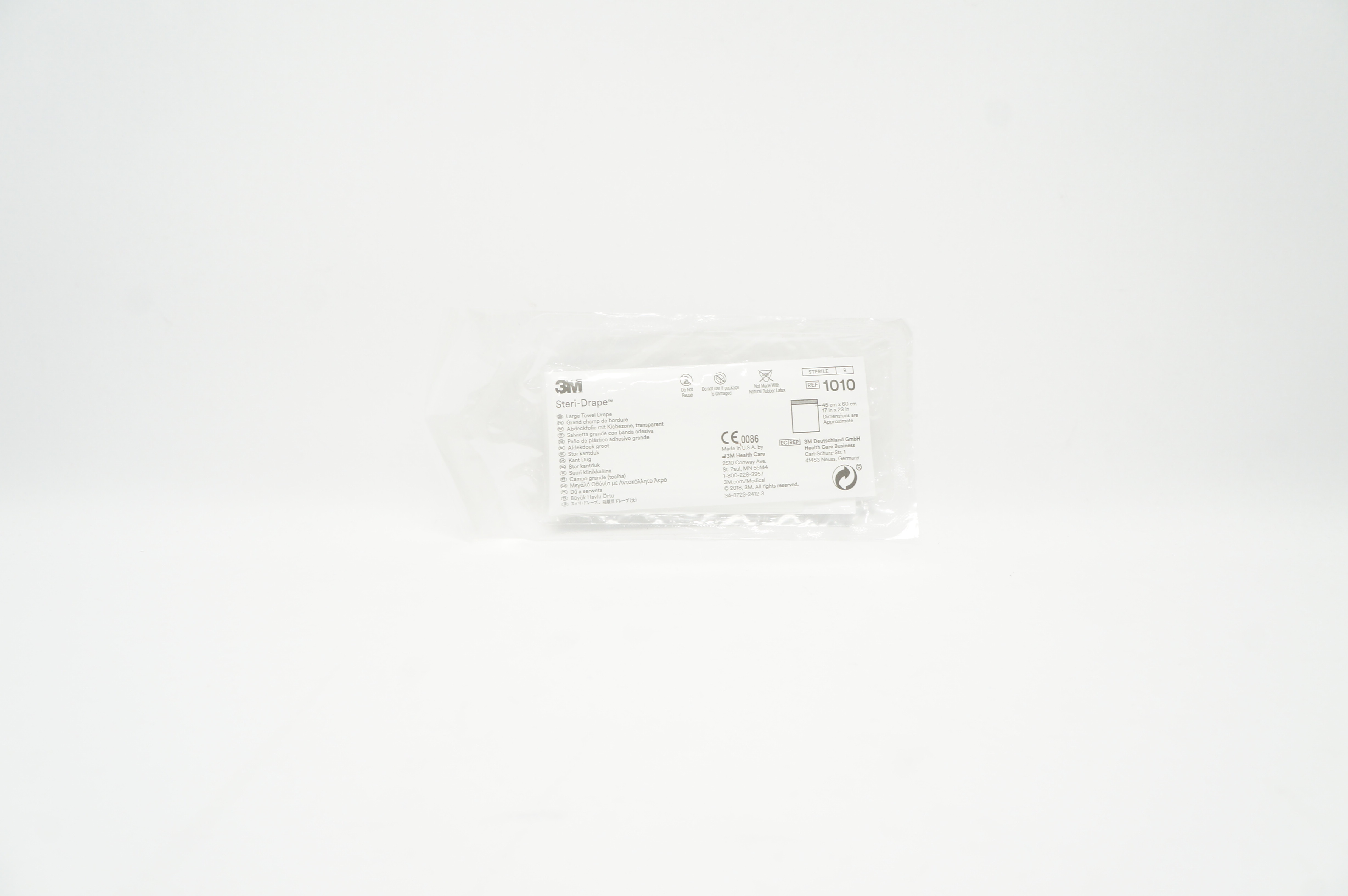 3M 1010 Steri-Drape Large Towel Drape 17 inch x 23 inch (Approx.)