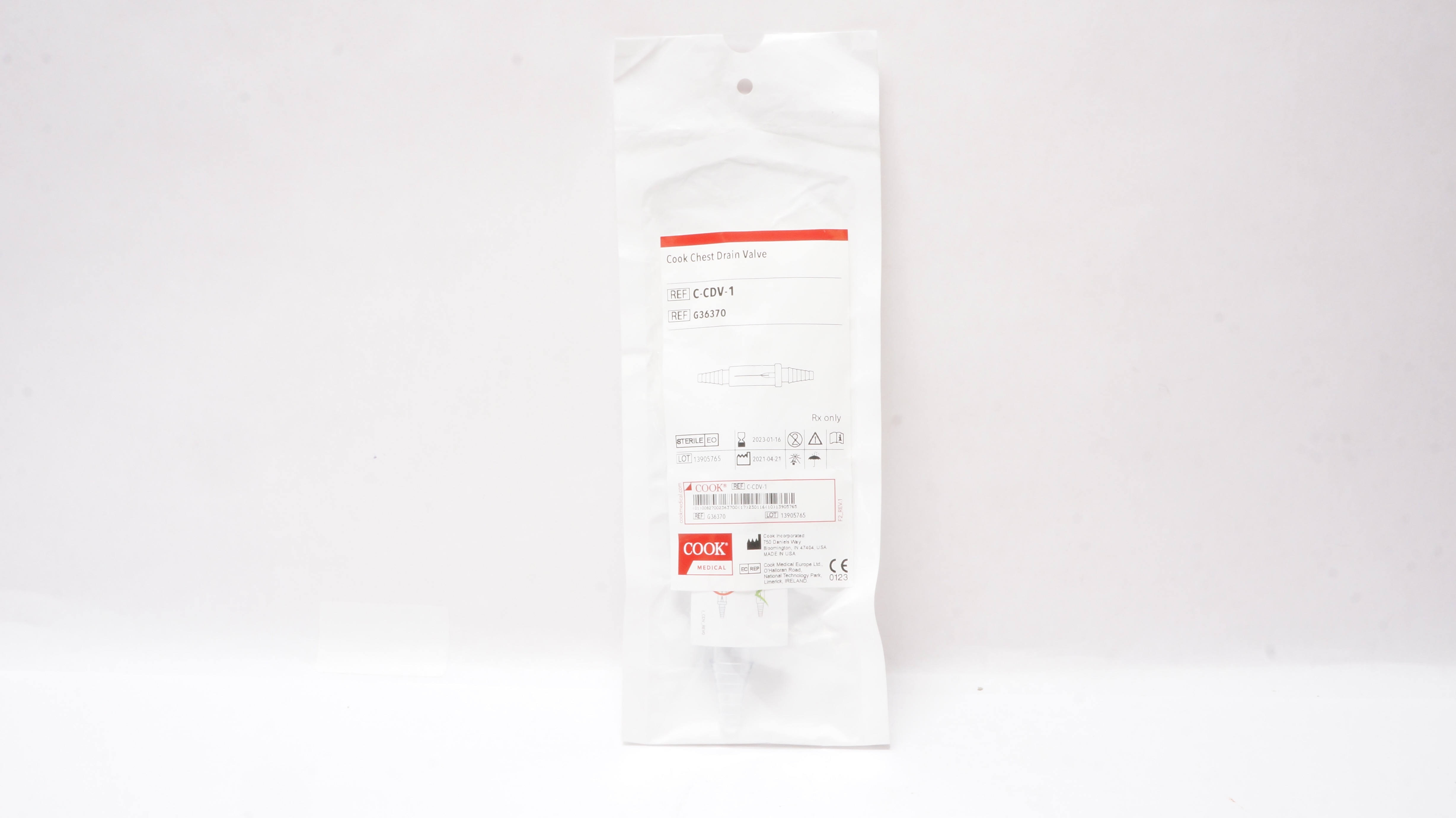 Cook Medical G36370 Cook Chest Drain Valve (x)