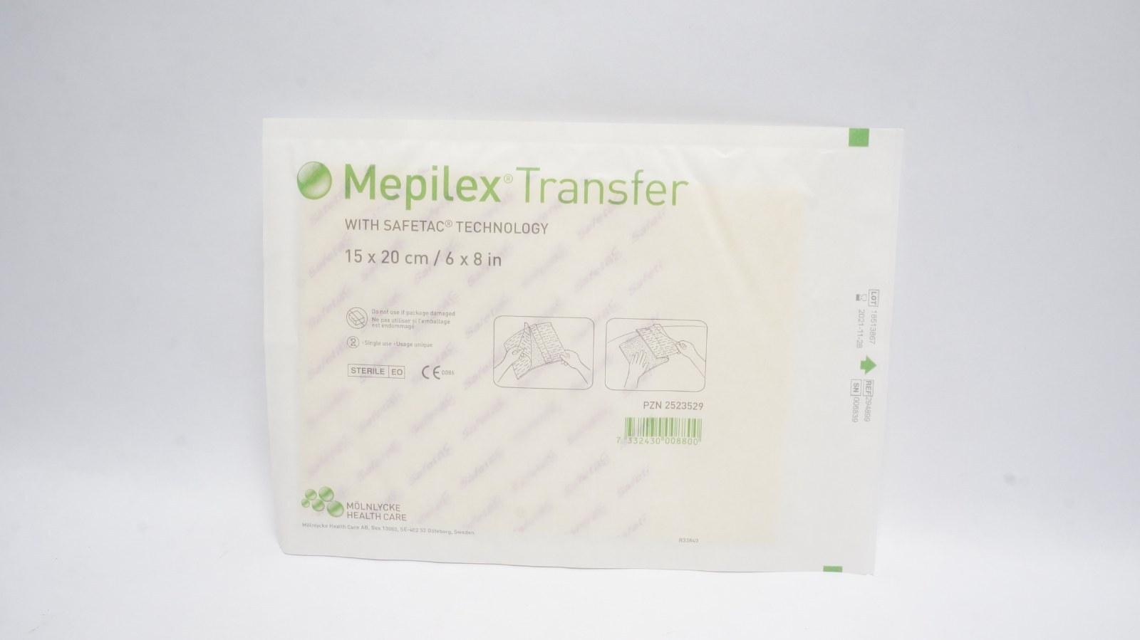 Mölnlycke Mepilex Transfer 294899 Wound Dressing 15x20cm