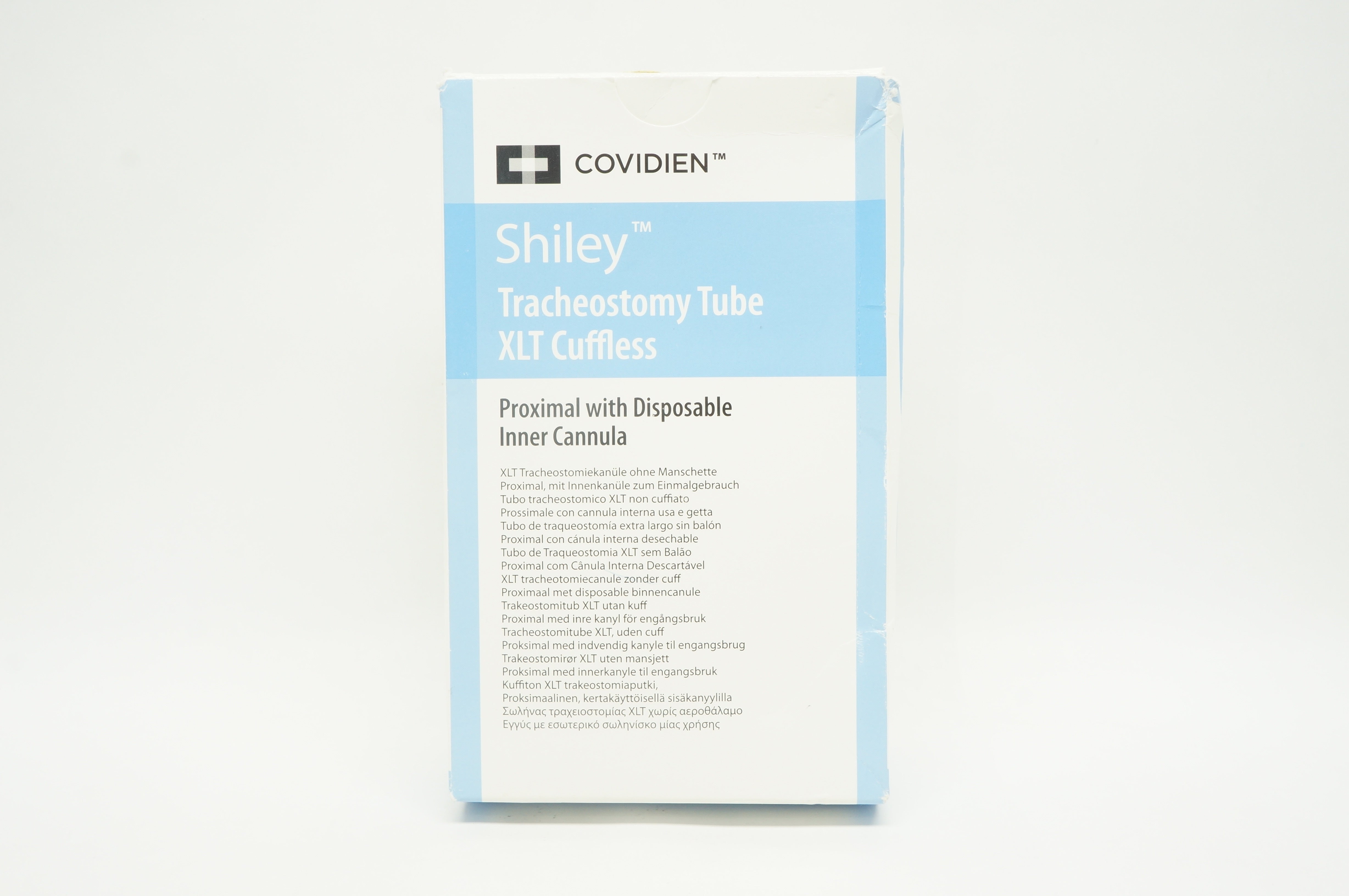 Covidien 80XLTUP Shiley Tracheostomy Tube XLT Cuffless 8.0mm ID, 13.3mm OD(x)