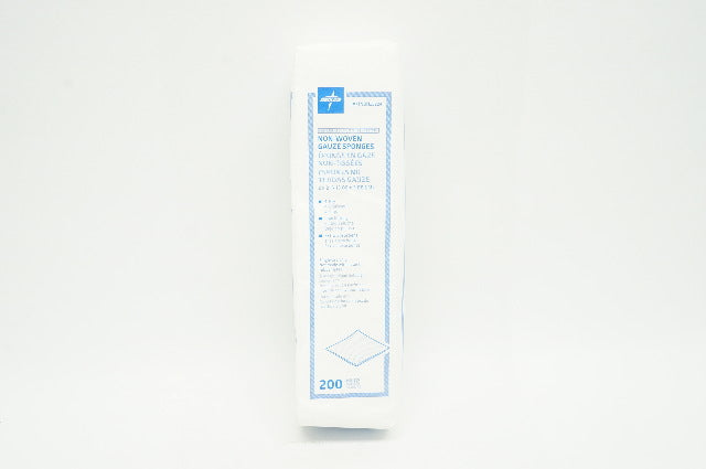 Medline NON25224 Non-Woven Gauze Sponges 2 x 2inch, 4-Ply - Pack of 200