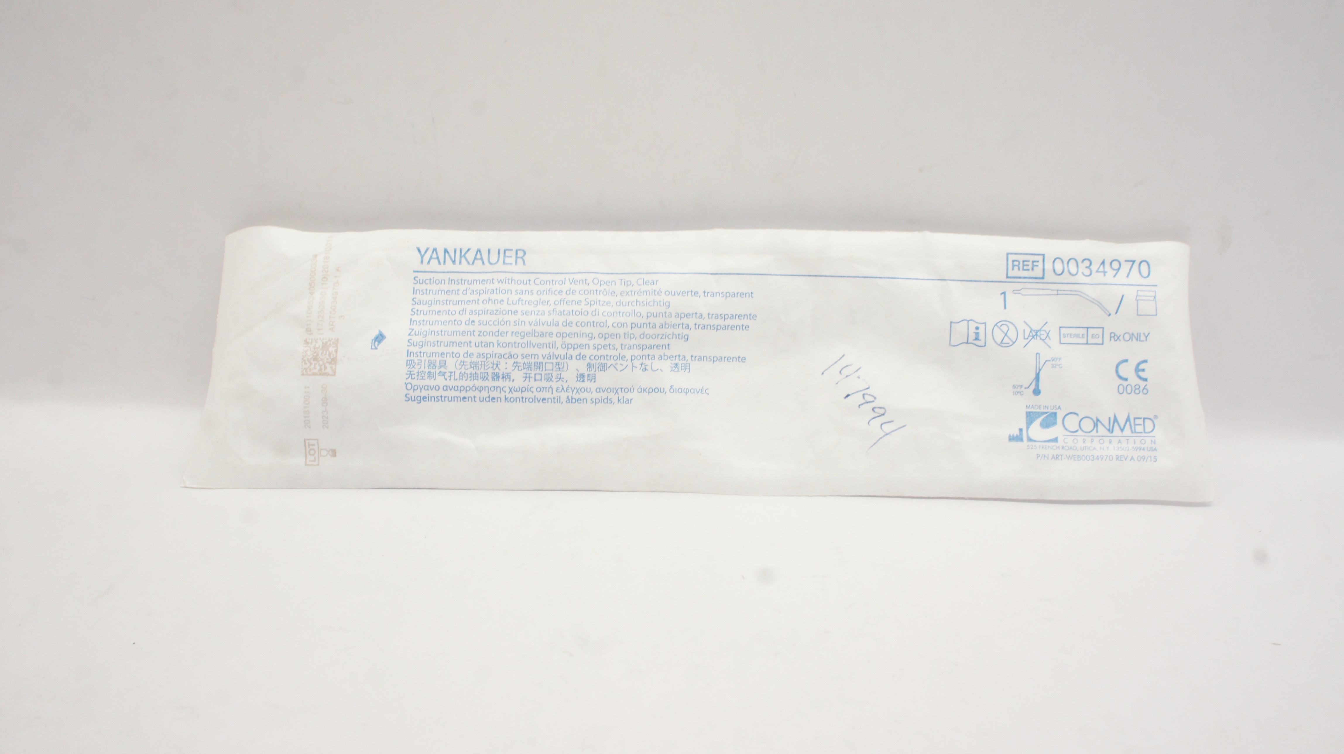 ConMed 0034970 YANKAUER Suction Istrument without Control Vent (x)