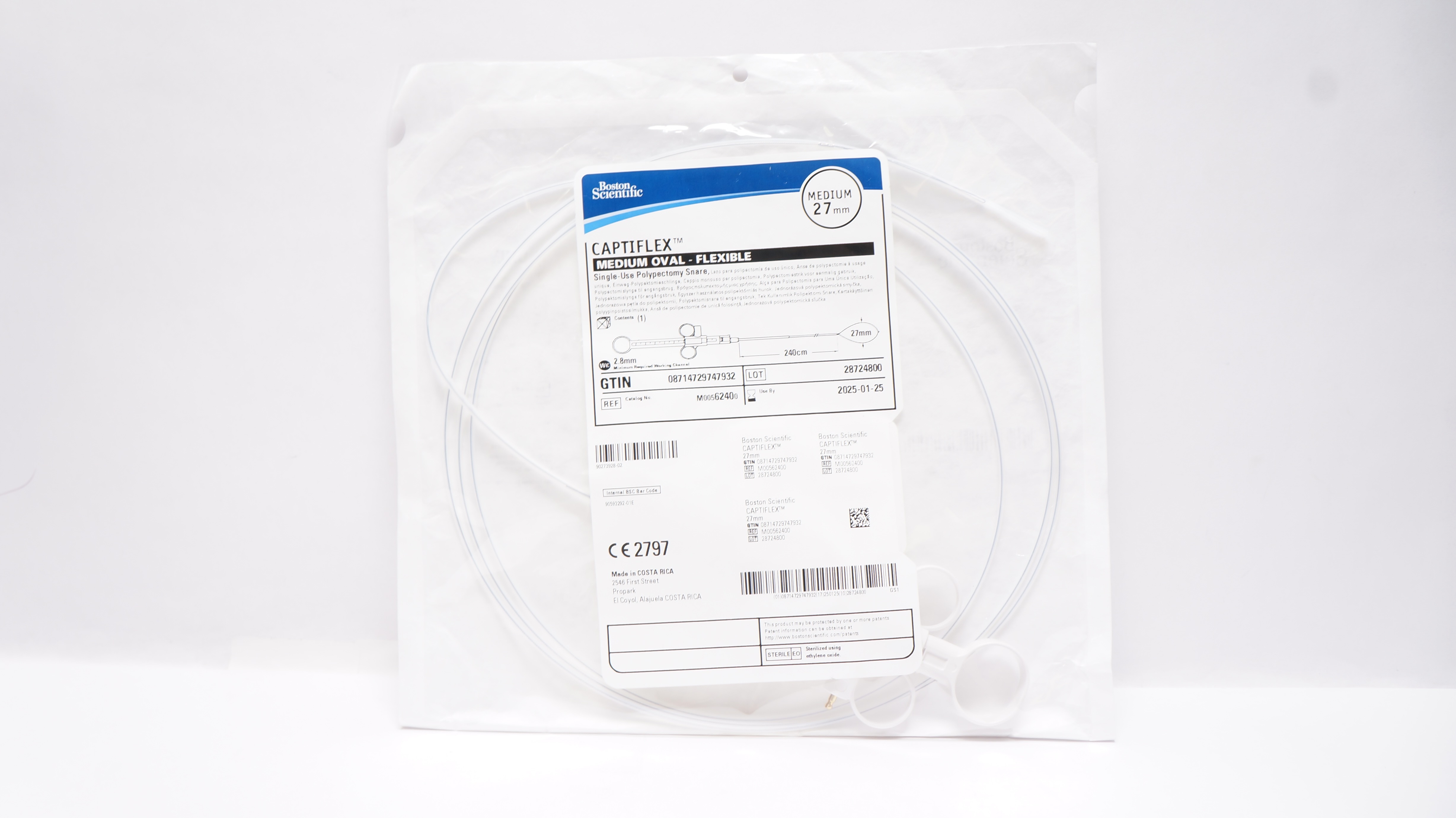 Boston Scientific M00562400 Captiflex Polypectomy Snare, Medium 27mm