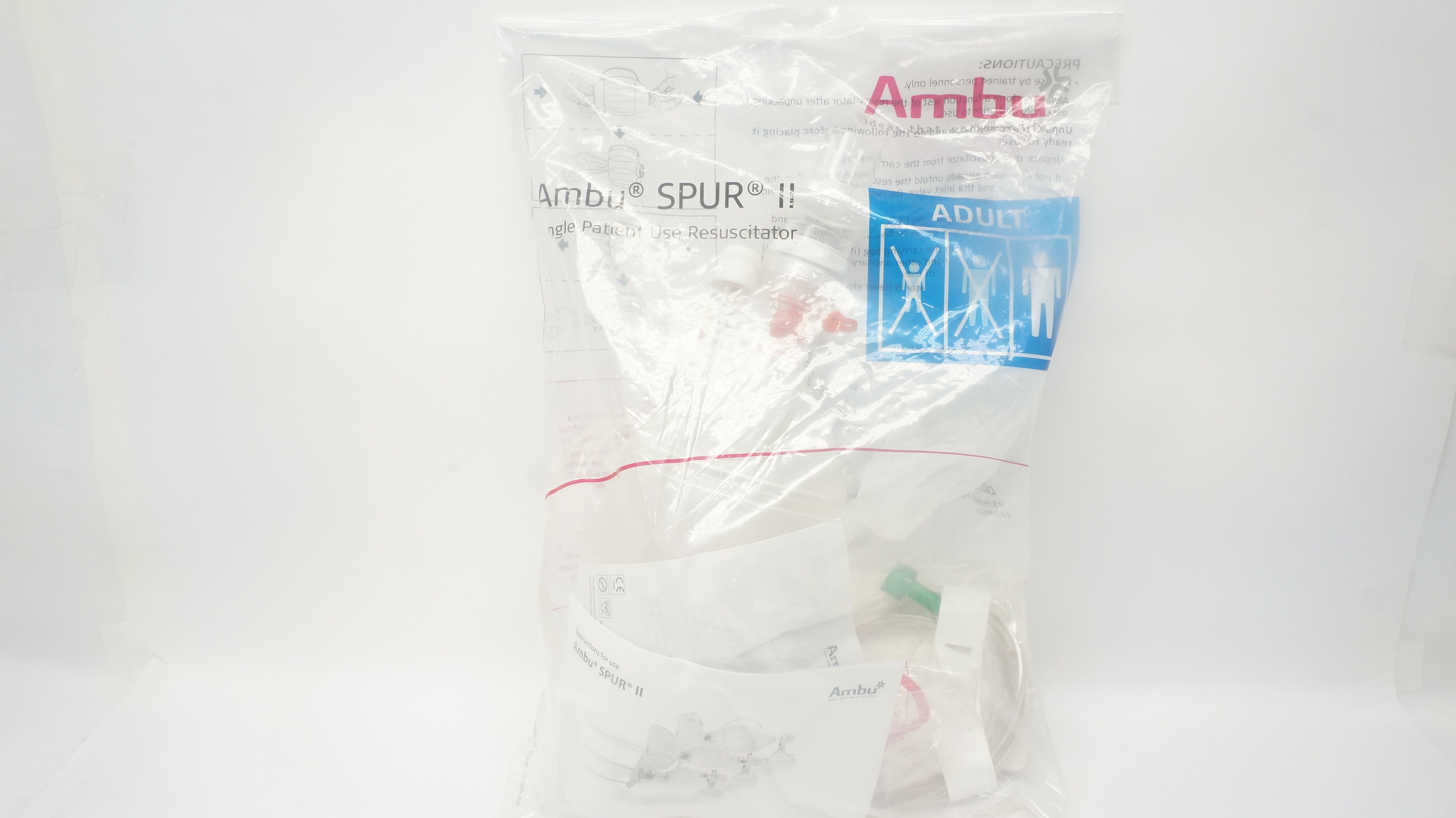 Ambu 523611051 Spur II Adult Resuscitator W/Mercury Filter (x)