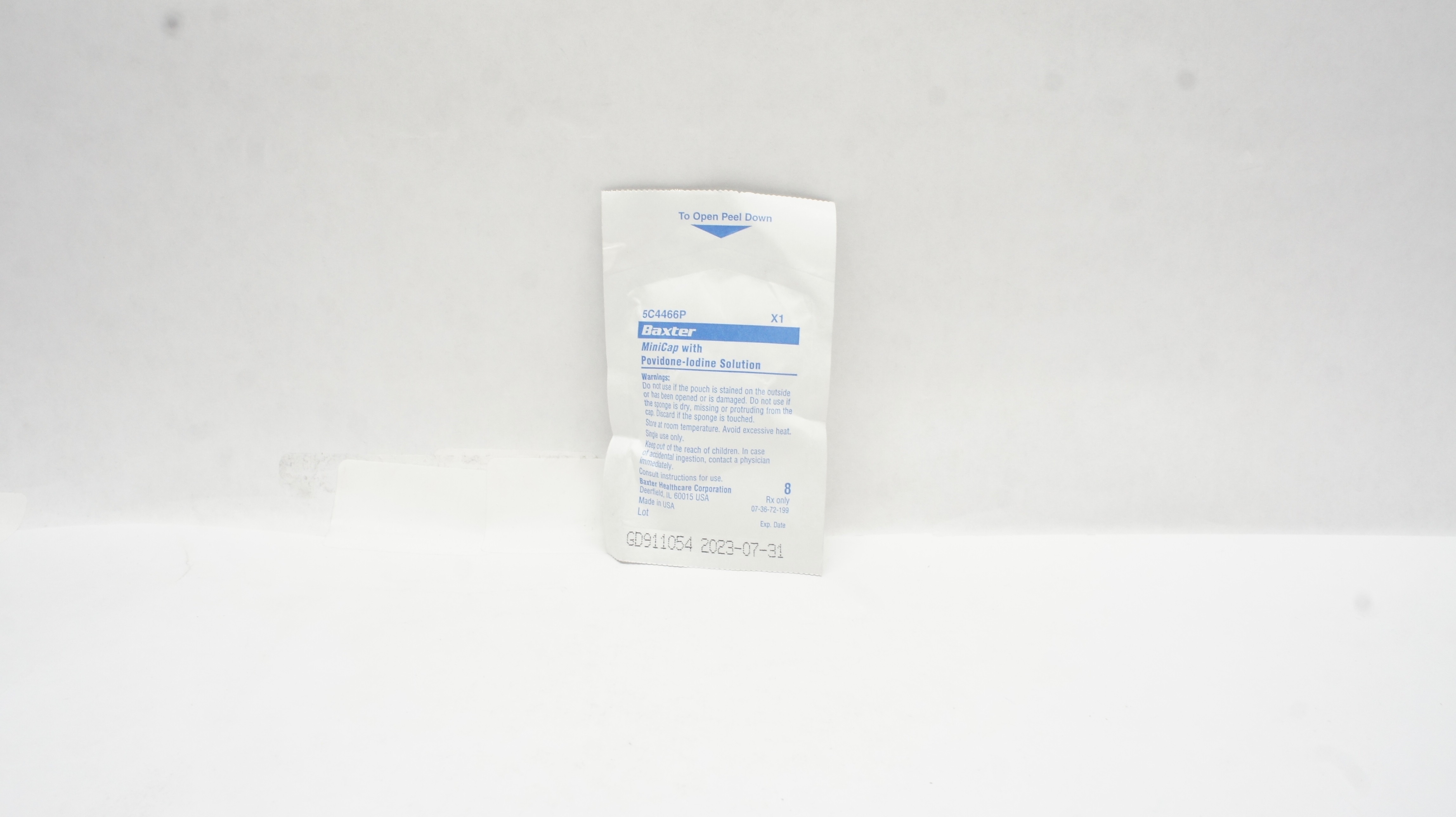 Baxter 5C4466P MiniCap with Povidone-Iodine Solution (x)