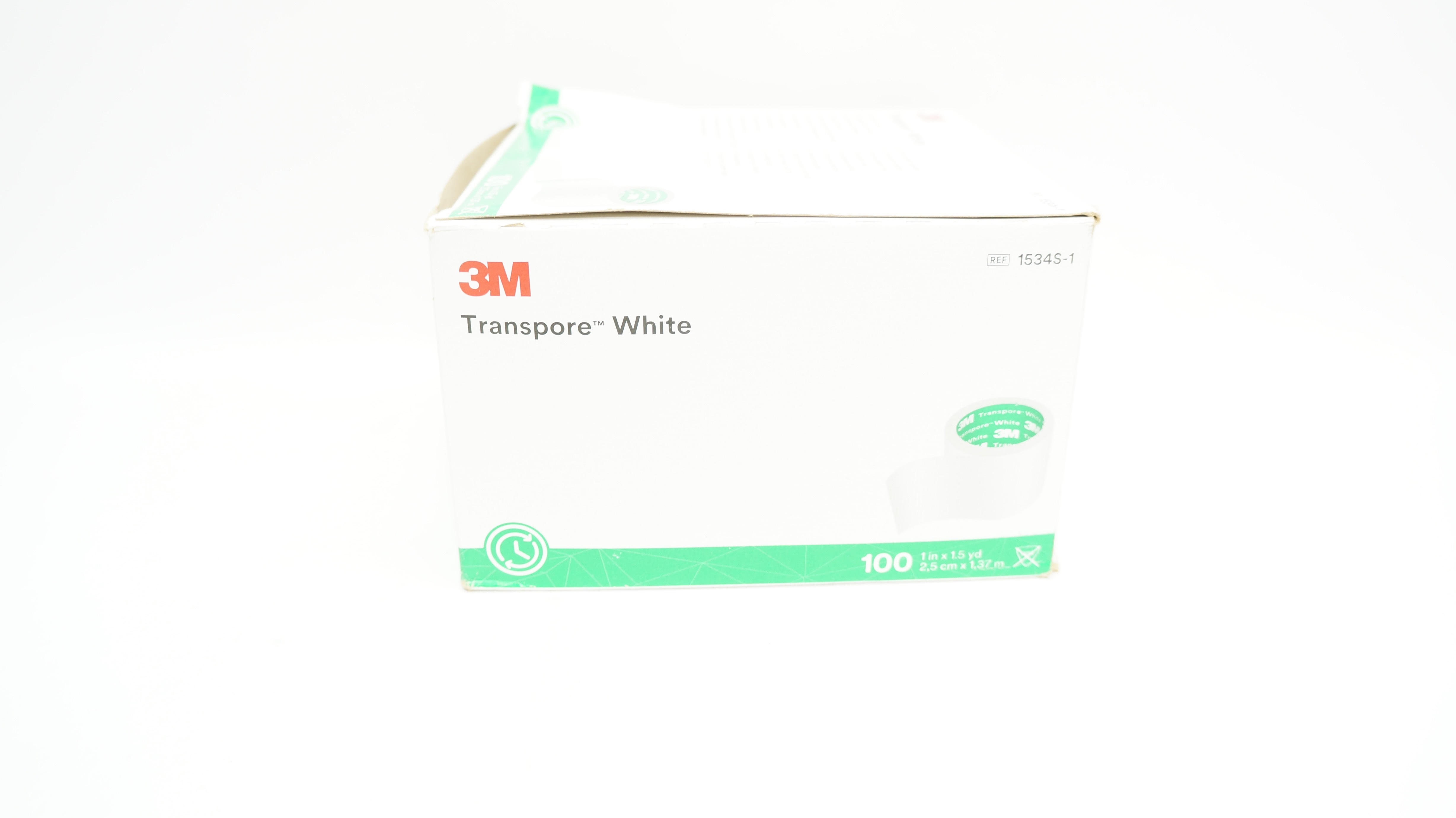 3M 1534S-1 Transpore White Surgical Tape (x) - Box of 100