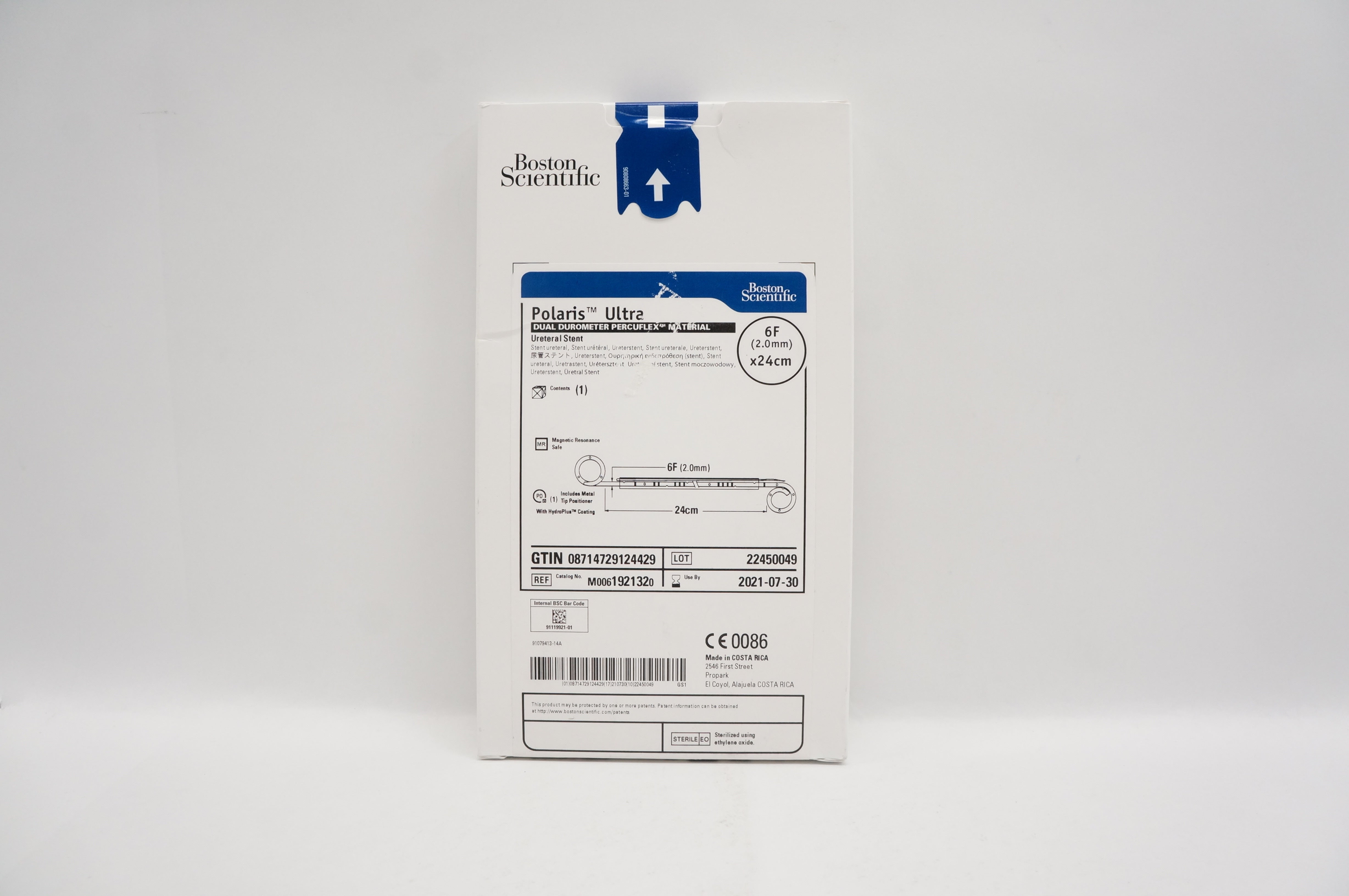 Boston Scientific 192132 Polaris Ultra Ureteral Stent 6F x 24cm (x)