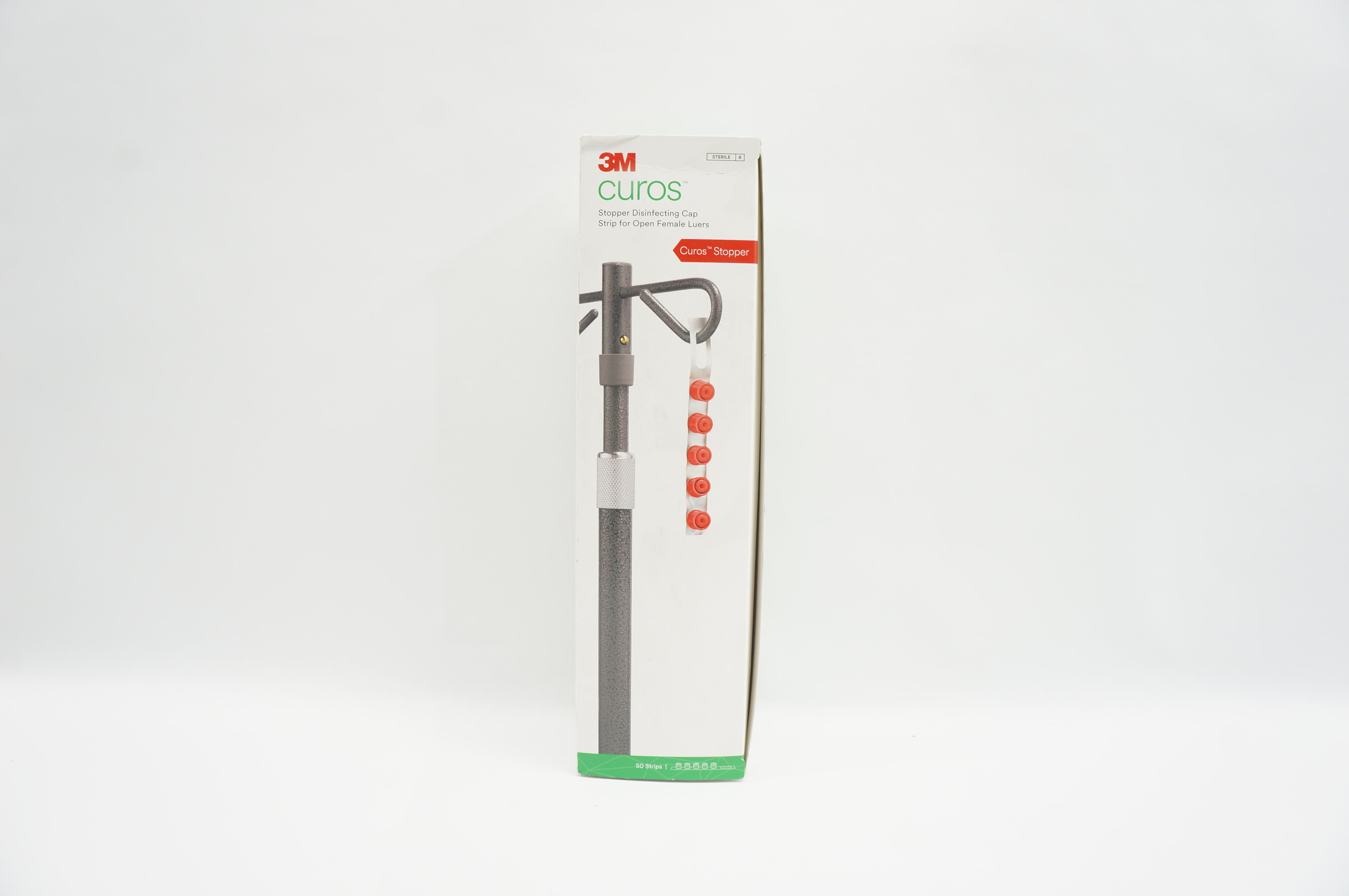 3M CSA5-250 Curos Stopper Disinfecting Cap Strip F/Open Female Luers-Box of 250