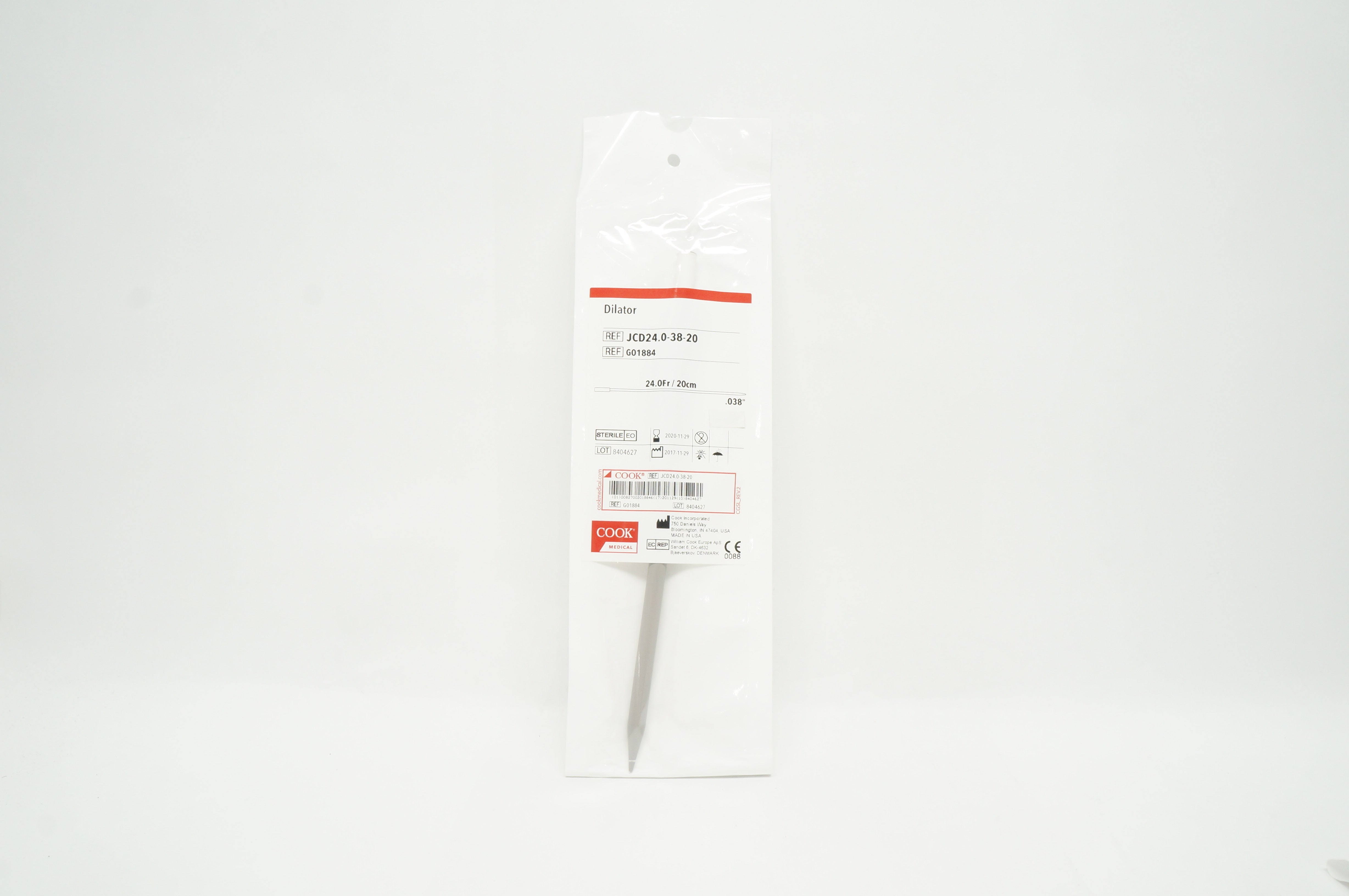 Cook Medical G46032 Clear Amplatz Sheath w/Radiopaque Stripe 30Fr I.D. x 17cm(x)