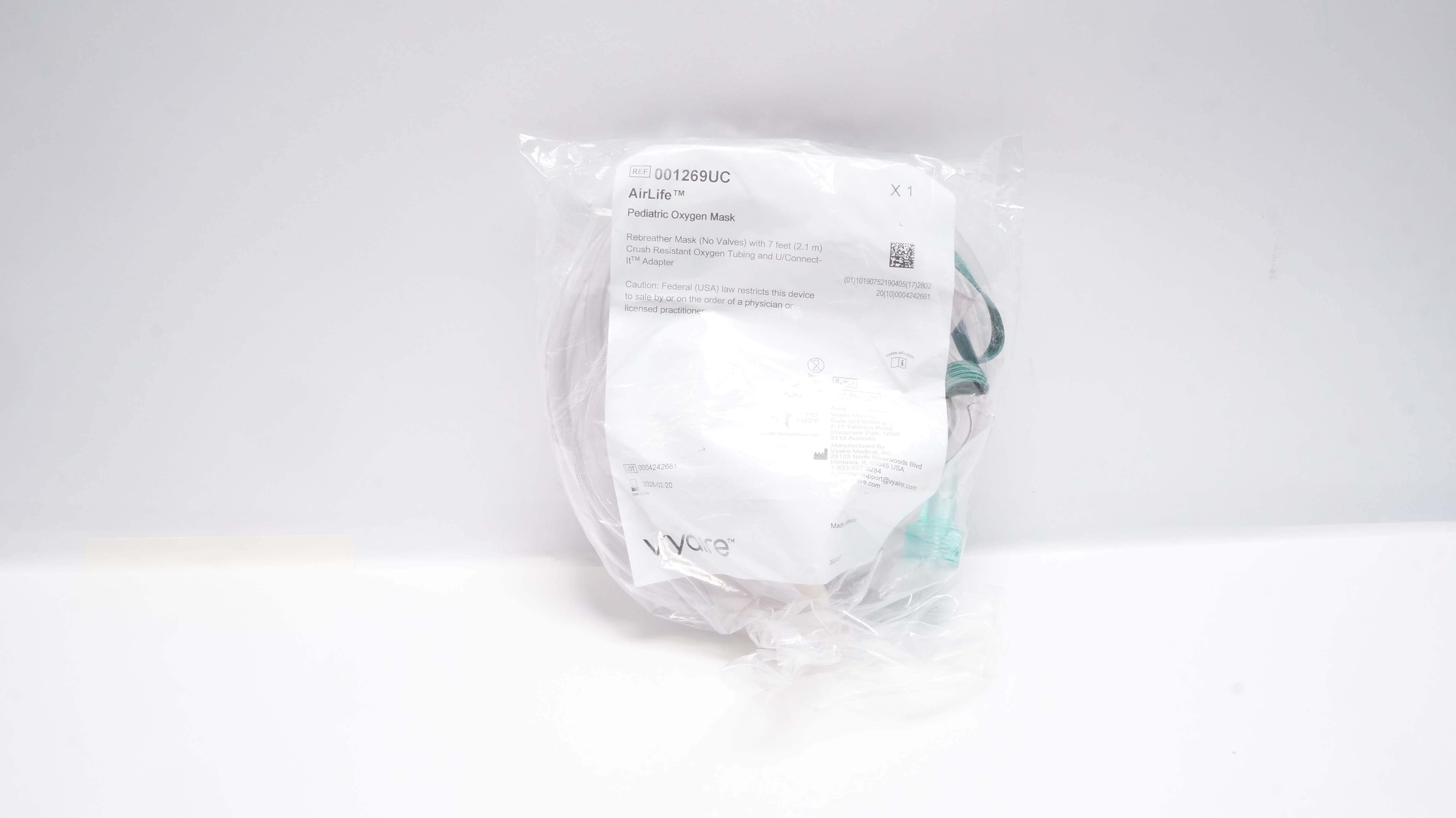 Vyaire 001269UC AirLife Pediatric Oxygen Mask