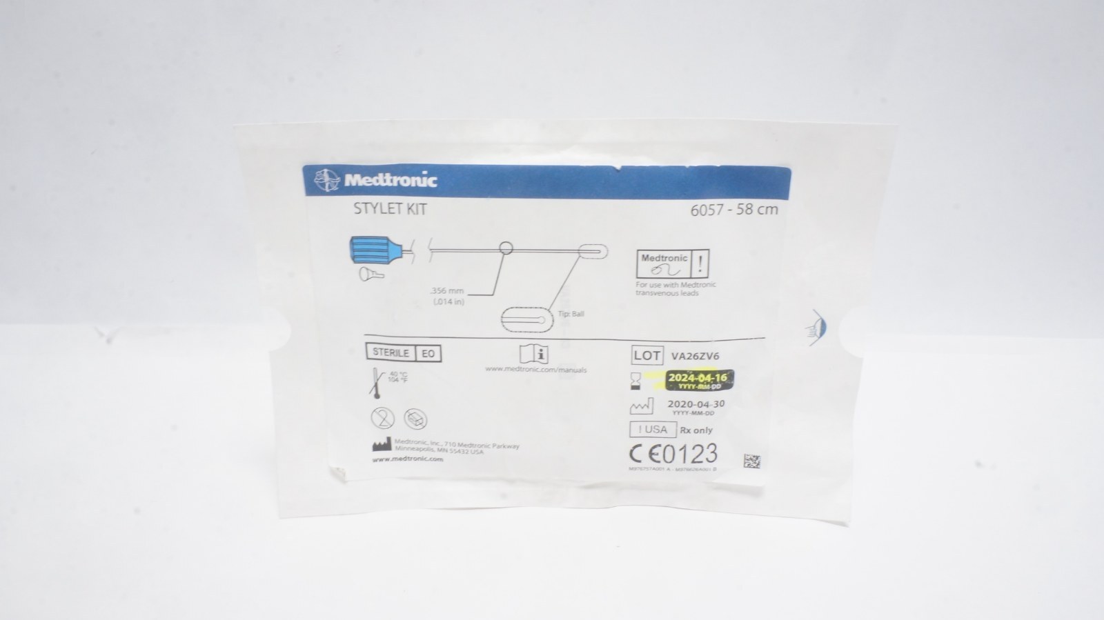 Medtronic Stylet Kit 6057 58 cm for Transvenous Leads