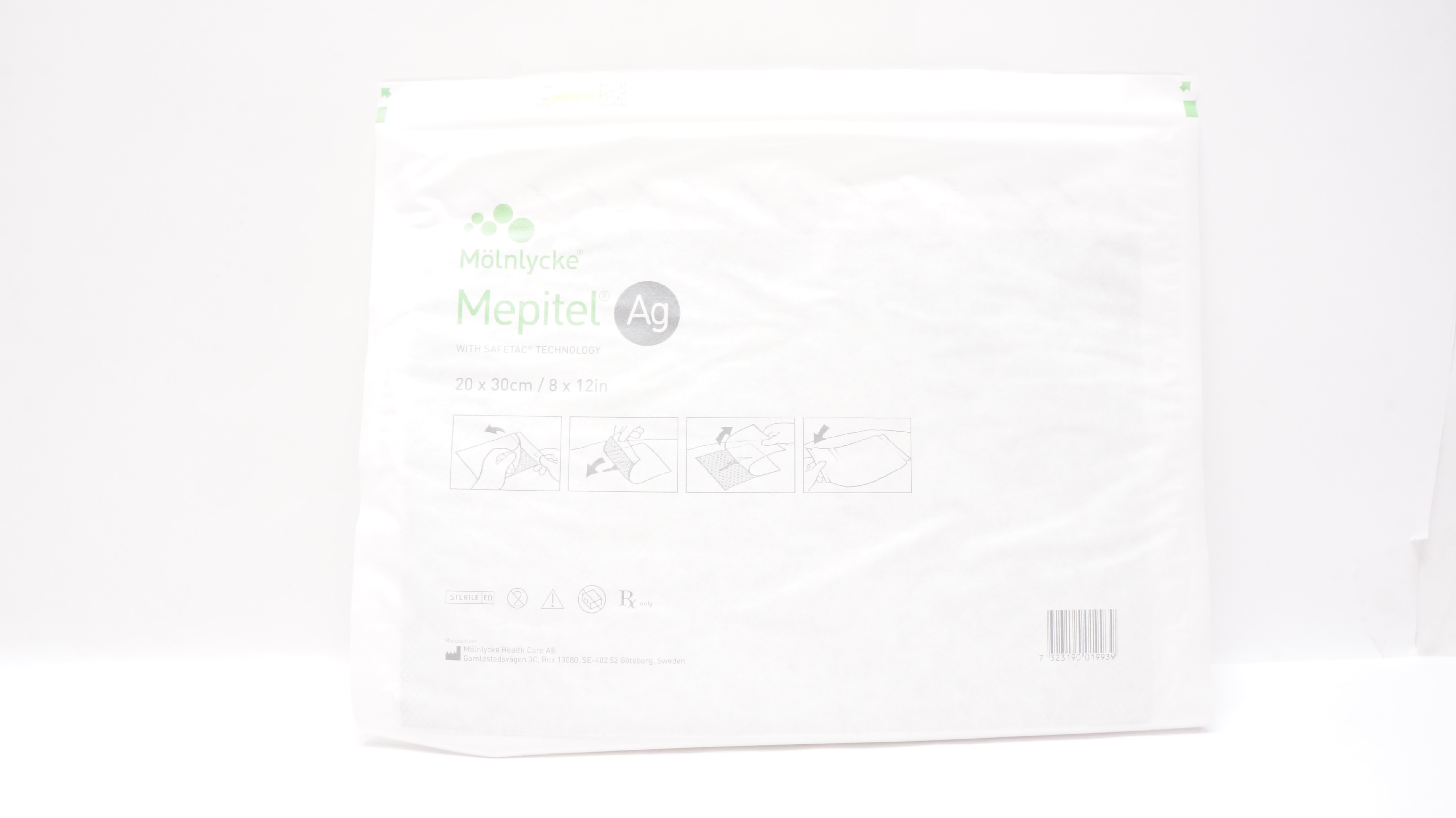 Mölnlycke 392090 Mepitel Ag 8 x 12inch (x)